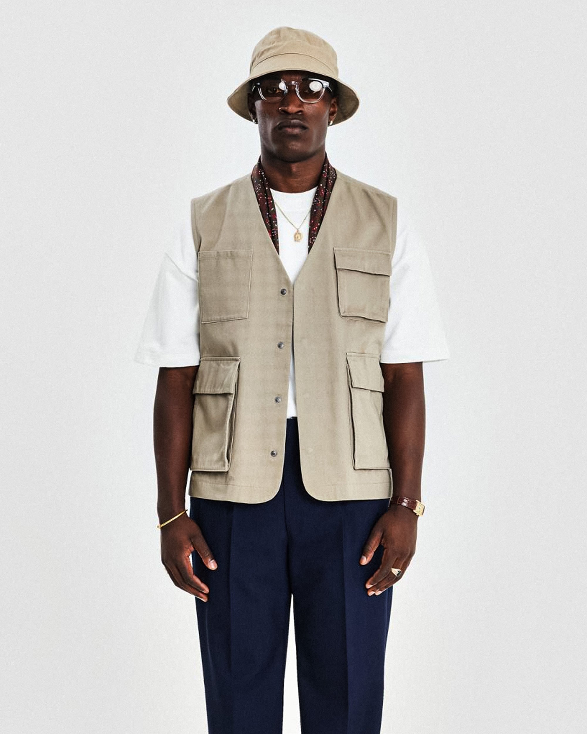 Utility Vest - Beige