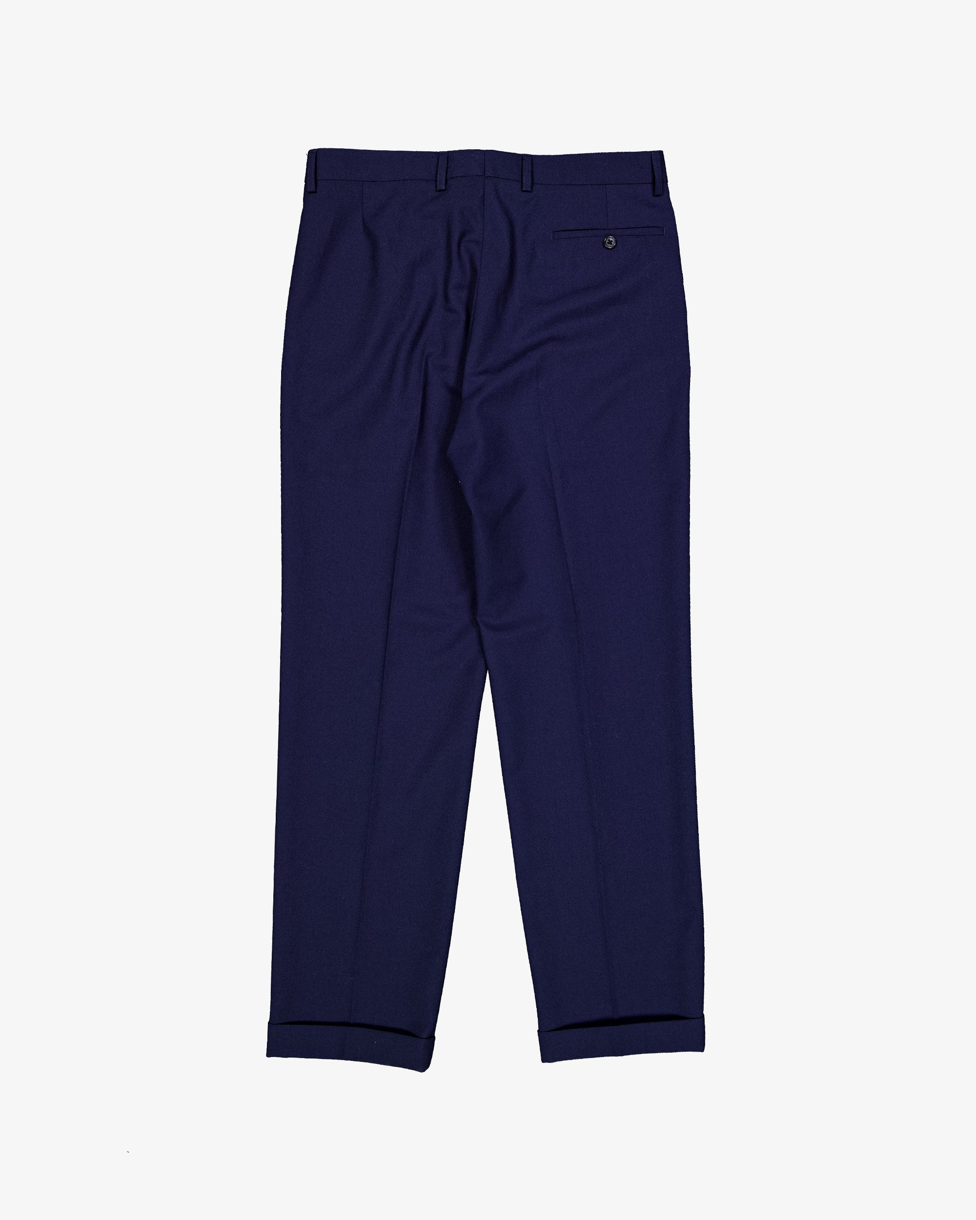 Pleated Tailored Pant - Navy