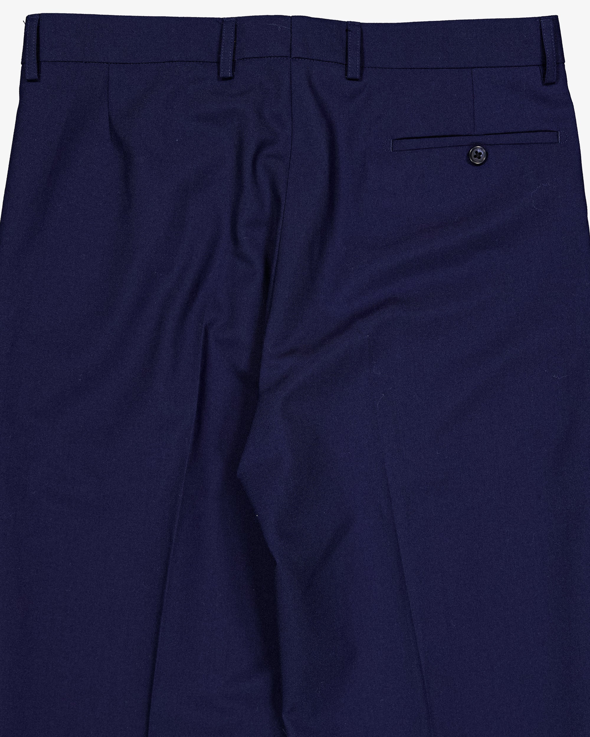 Pleated Tailored Pant - Navy