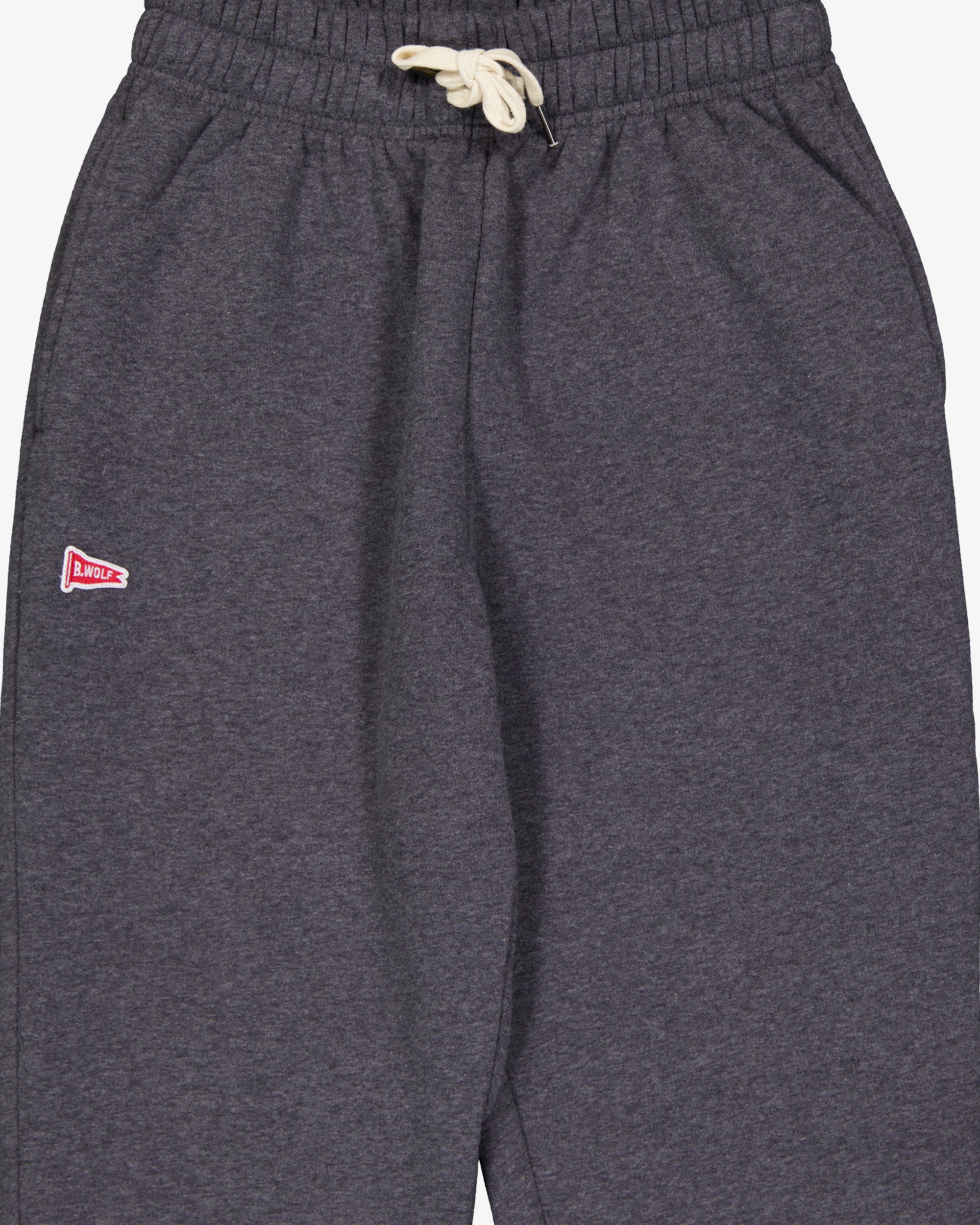 Flag Motif Sweats - Charcoal Marle