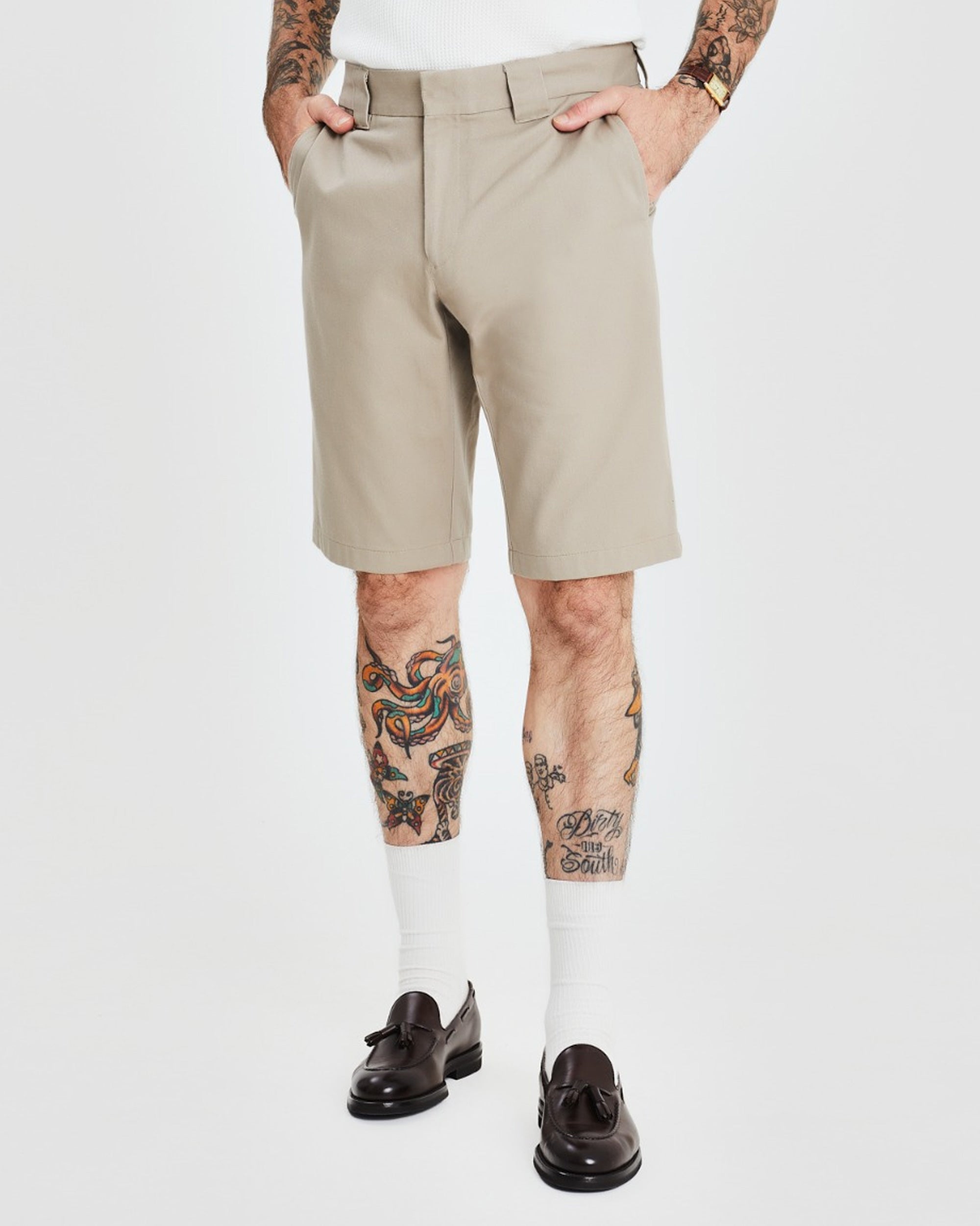 Work Chino Short - Beige