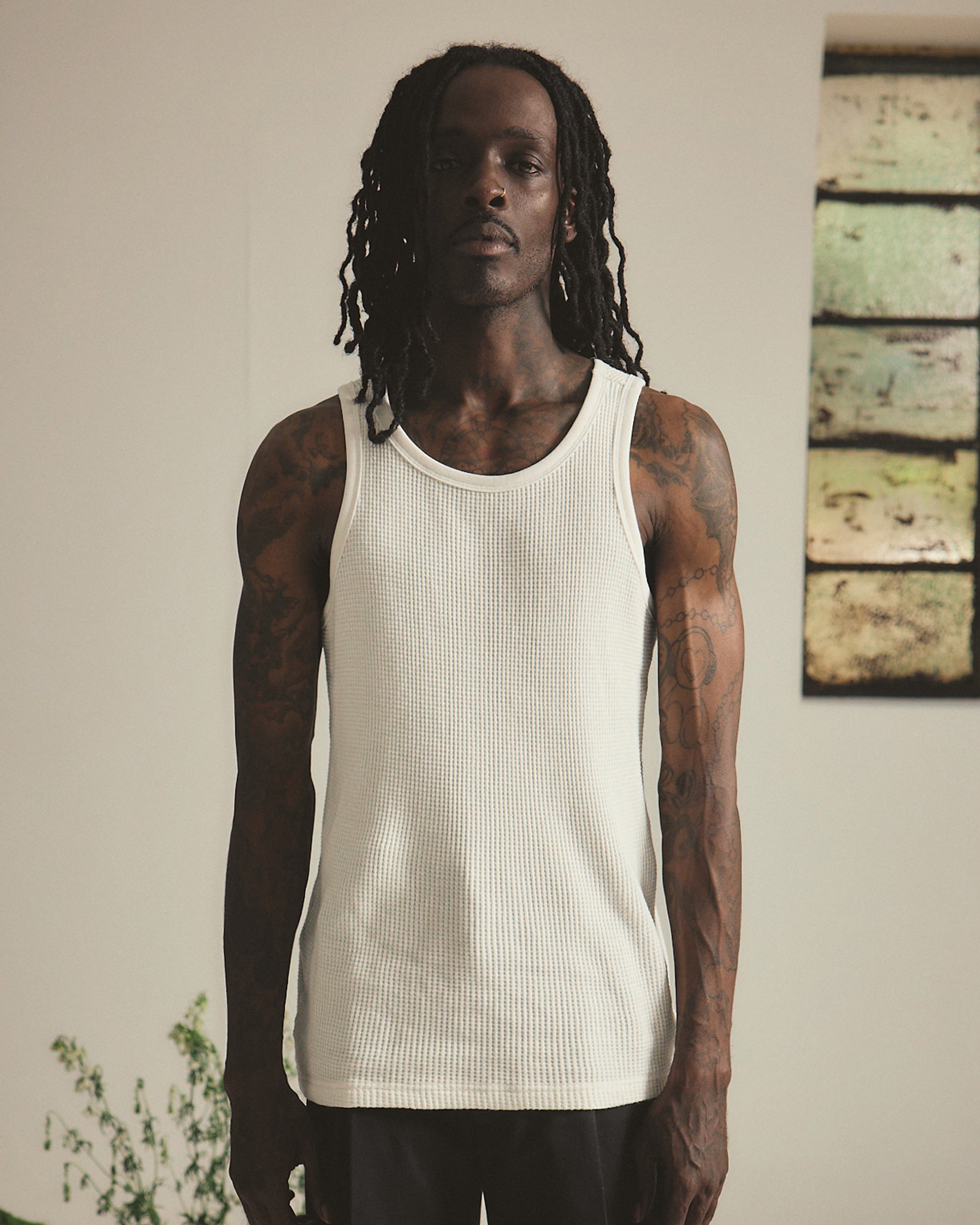 Perforated Tank - Off White