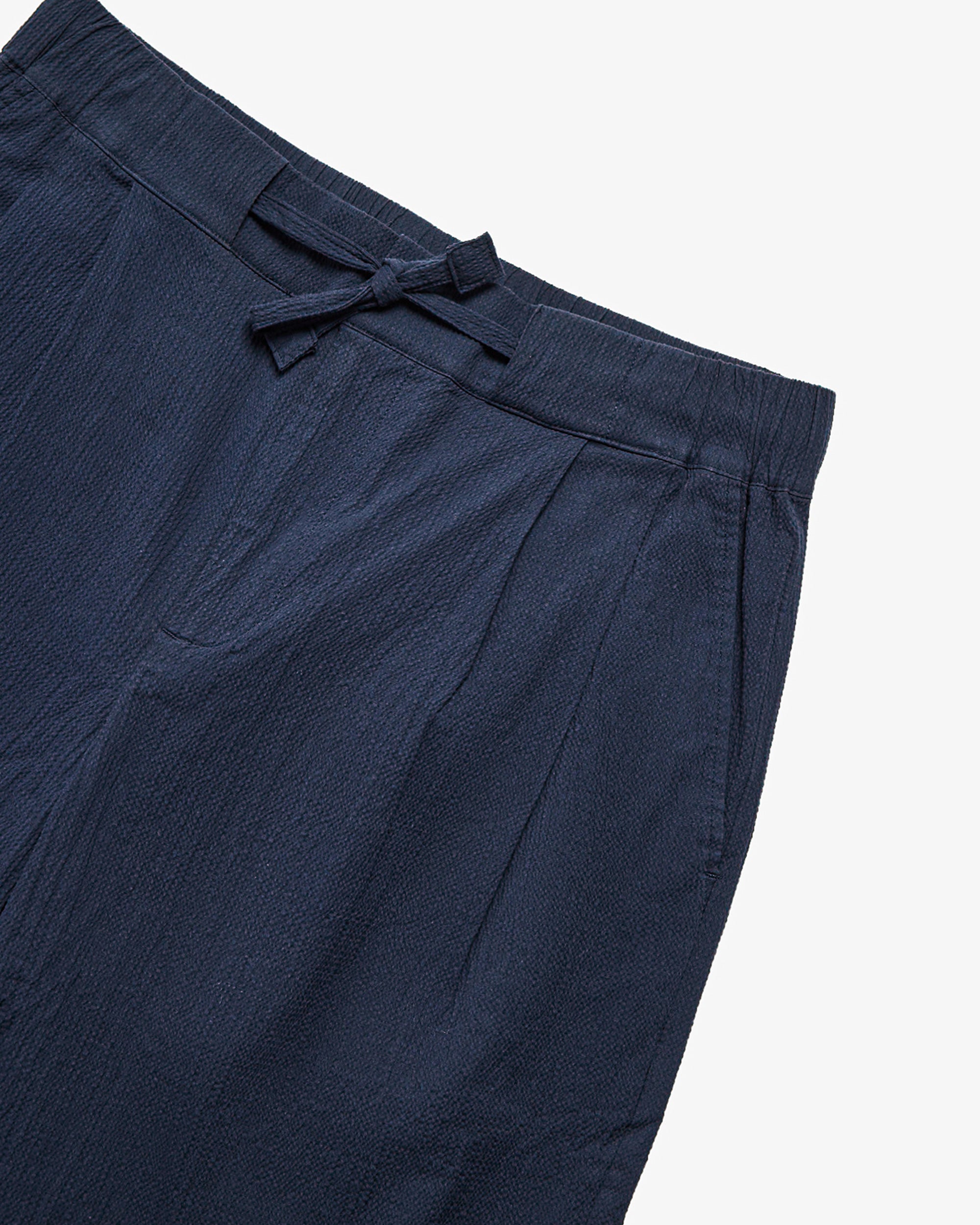 Seersucker Shorts - Navy