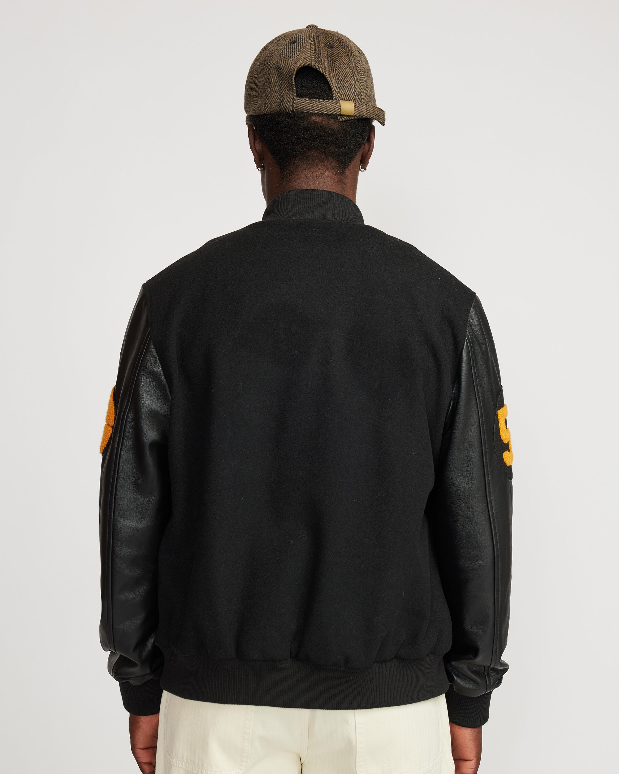 League varsity bomber - Black
