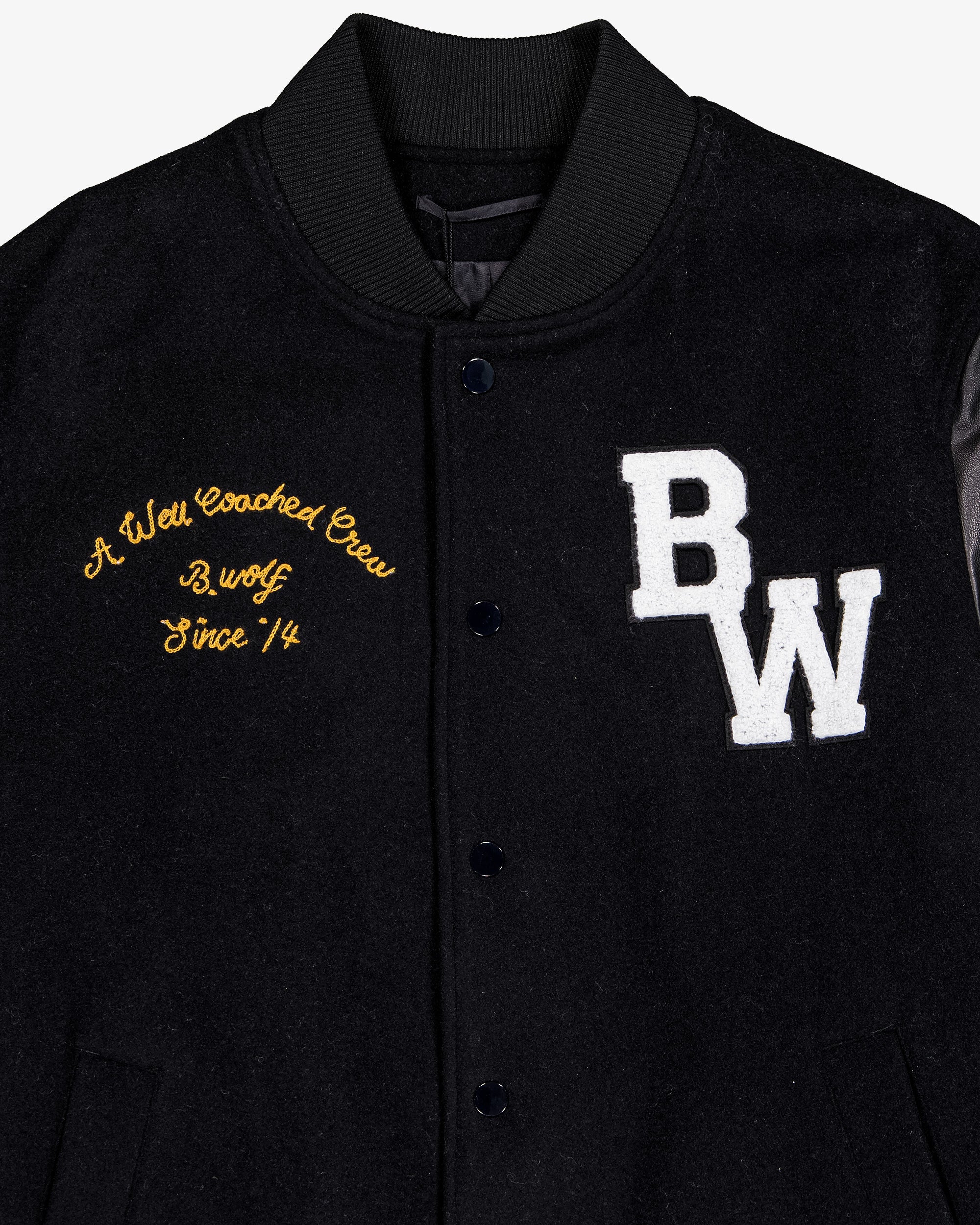 League varsity bomber - Black