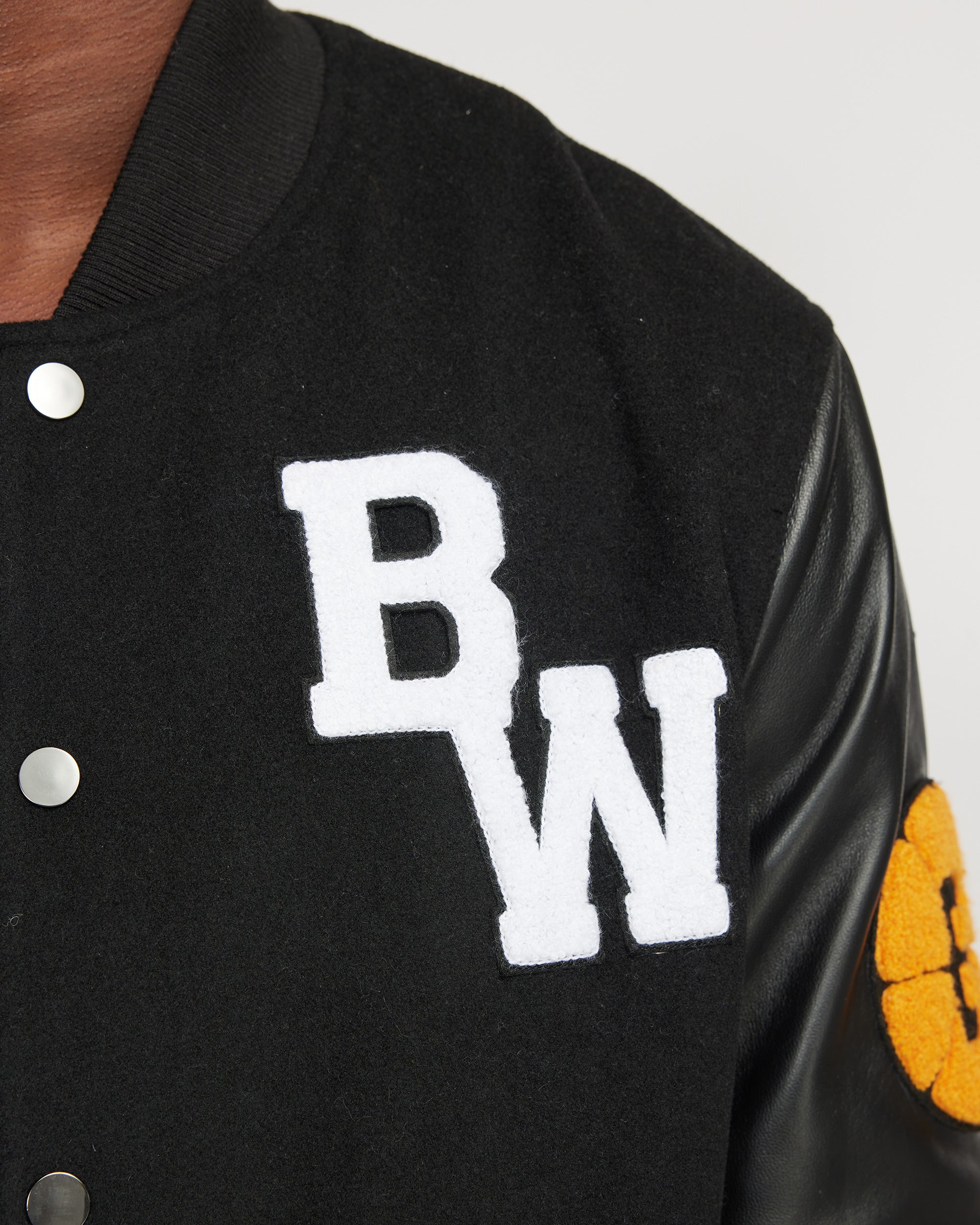 League varsity bomber - Black