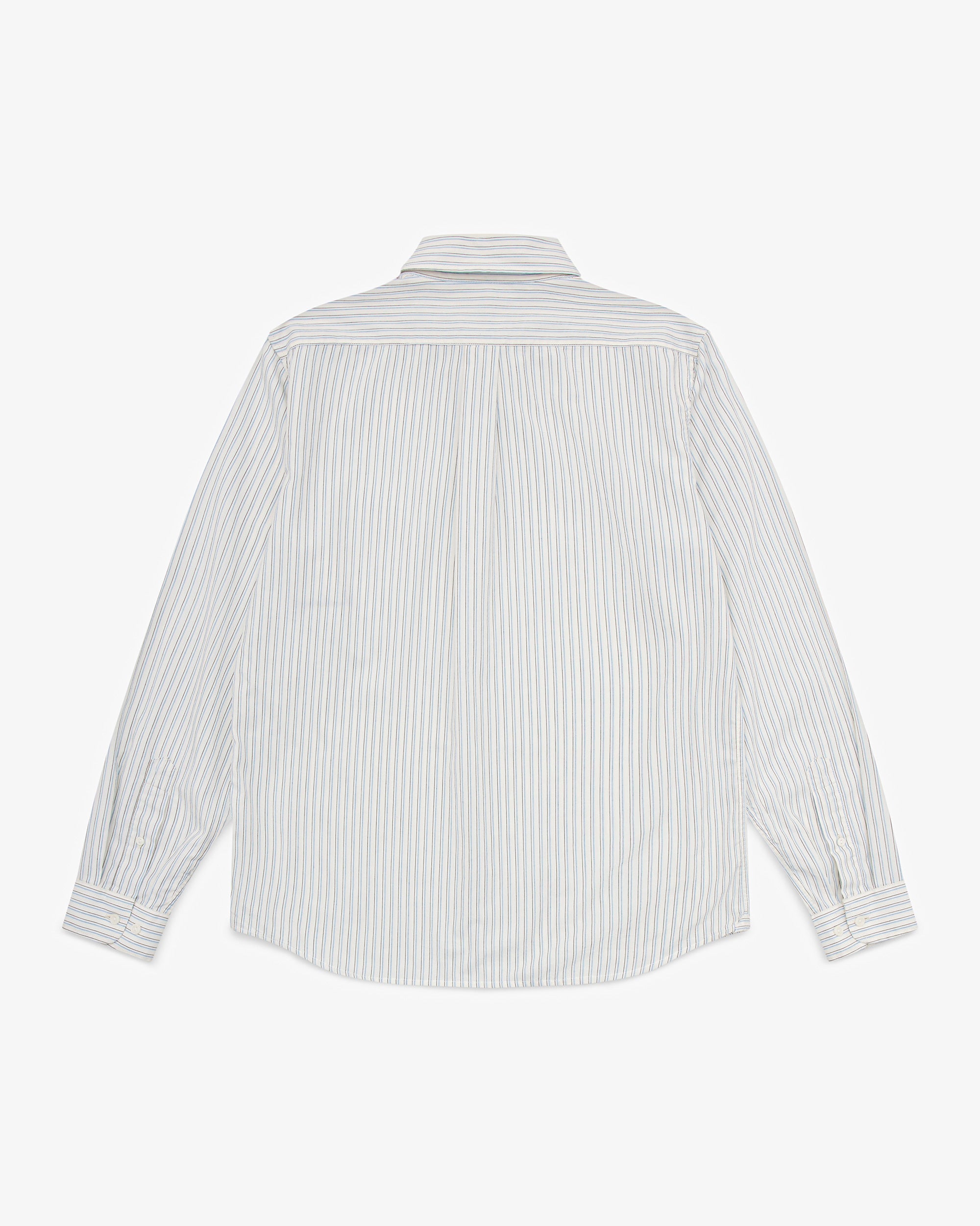 Script L/S Shirt - White Stripe