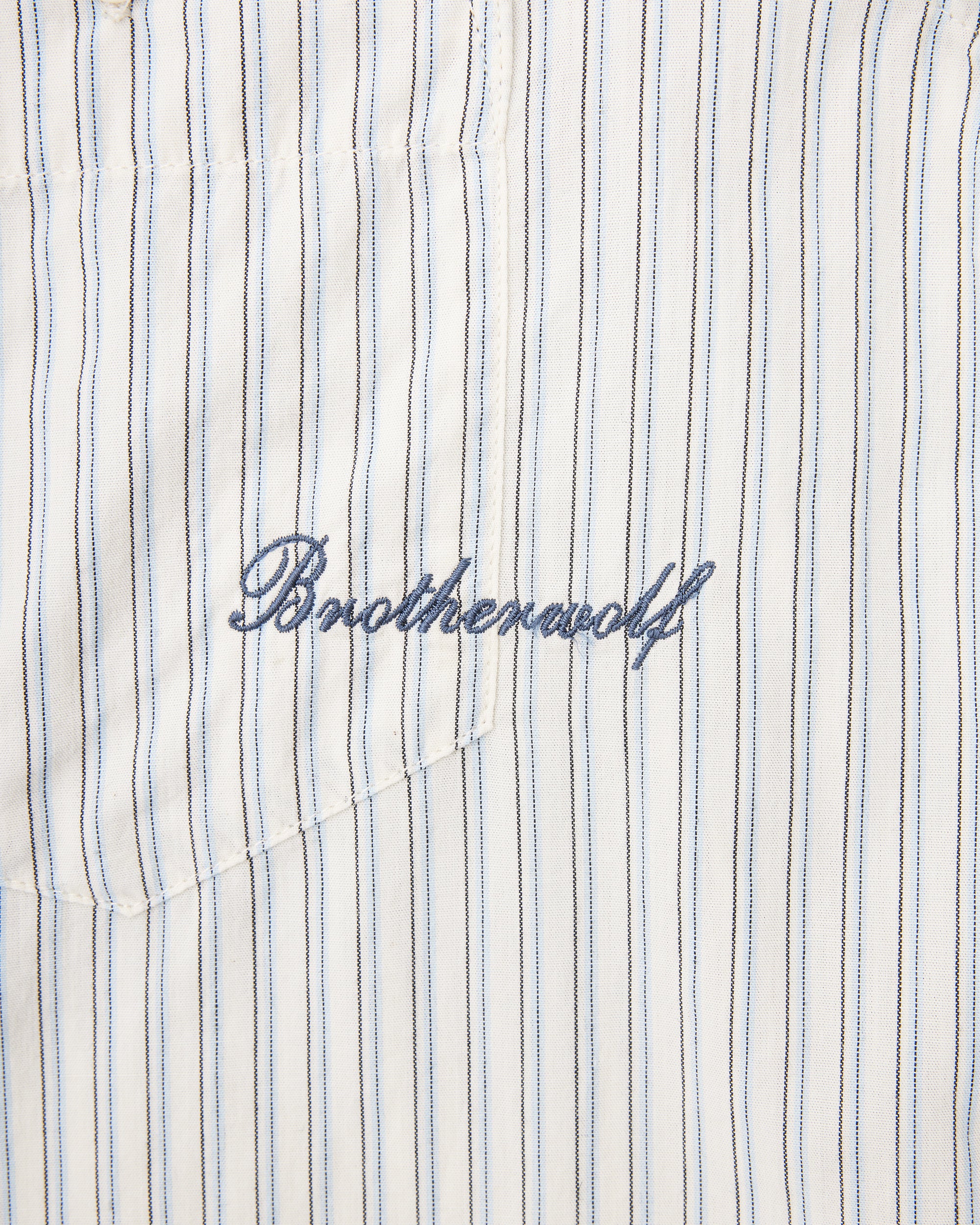 Script L/S Shirt - White Stripe