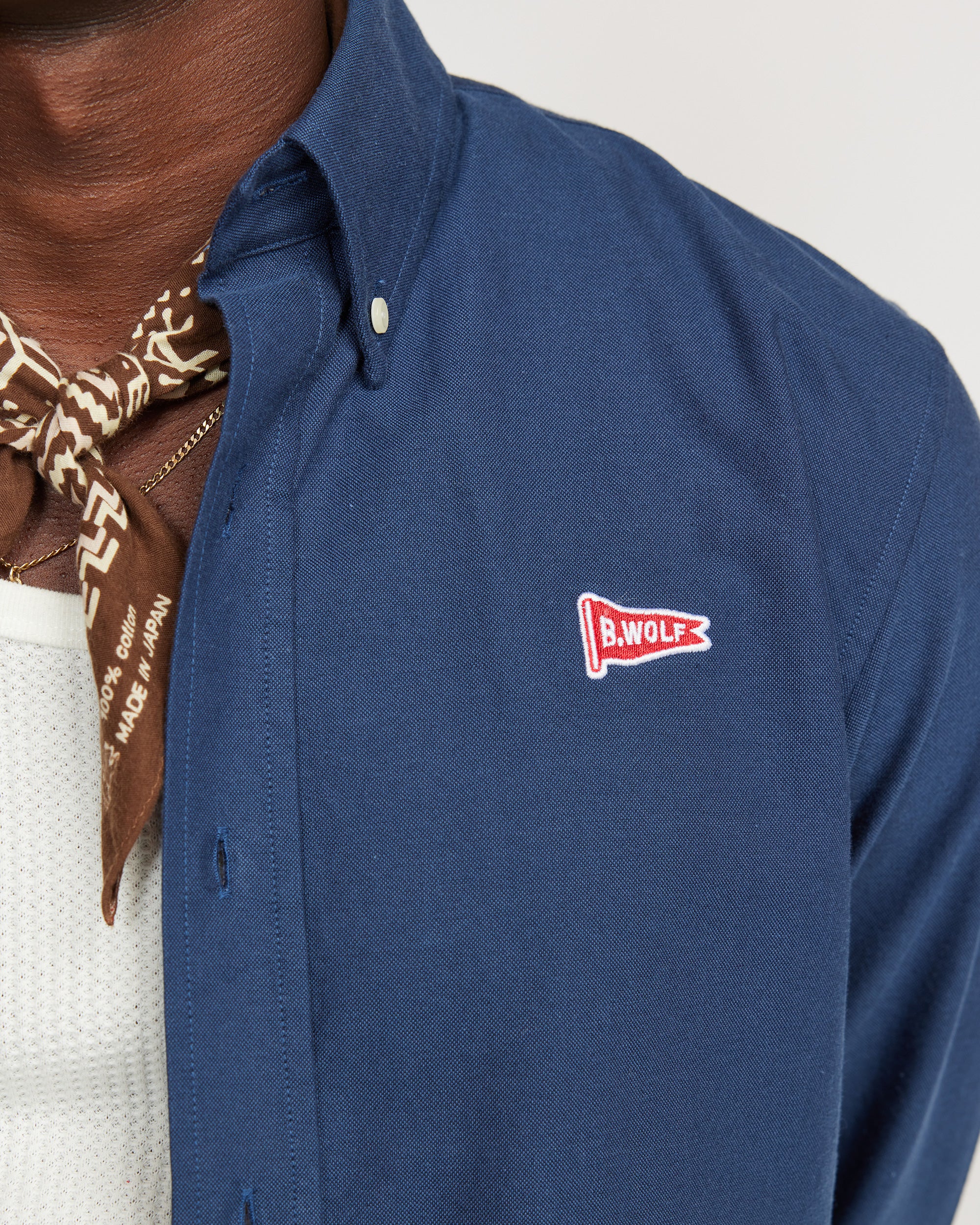 Field shirt - Blue (With Flag Motif Emb)