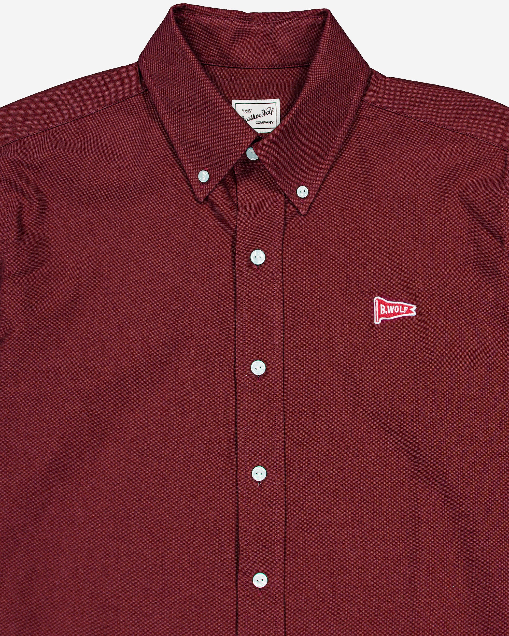 Field Shirt - Burgundy (With Flag Motif Emb)