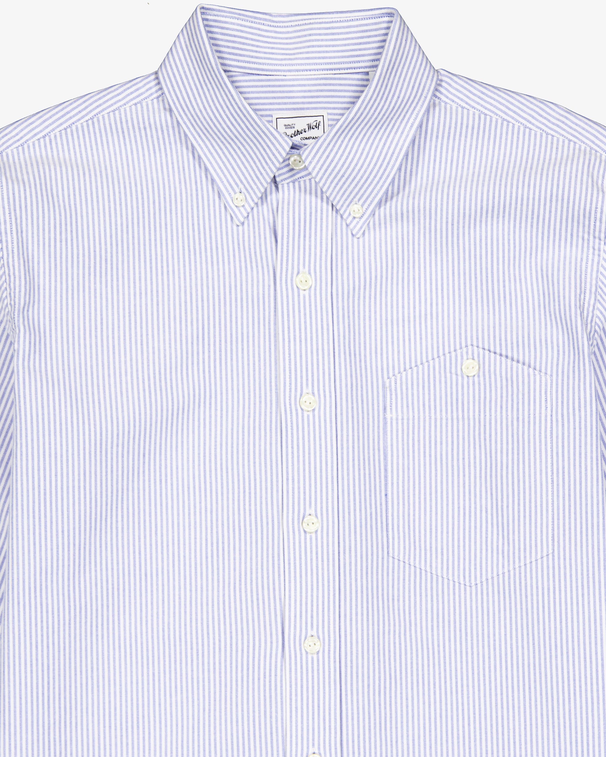 Button down (stripes) - Light Blue