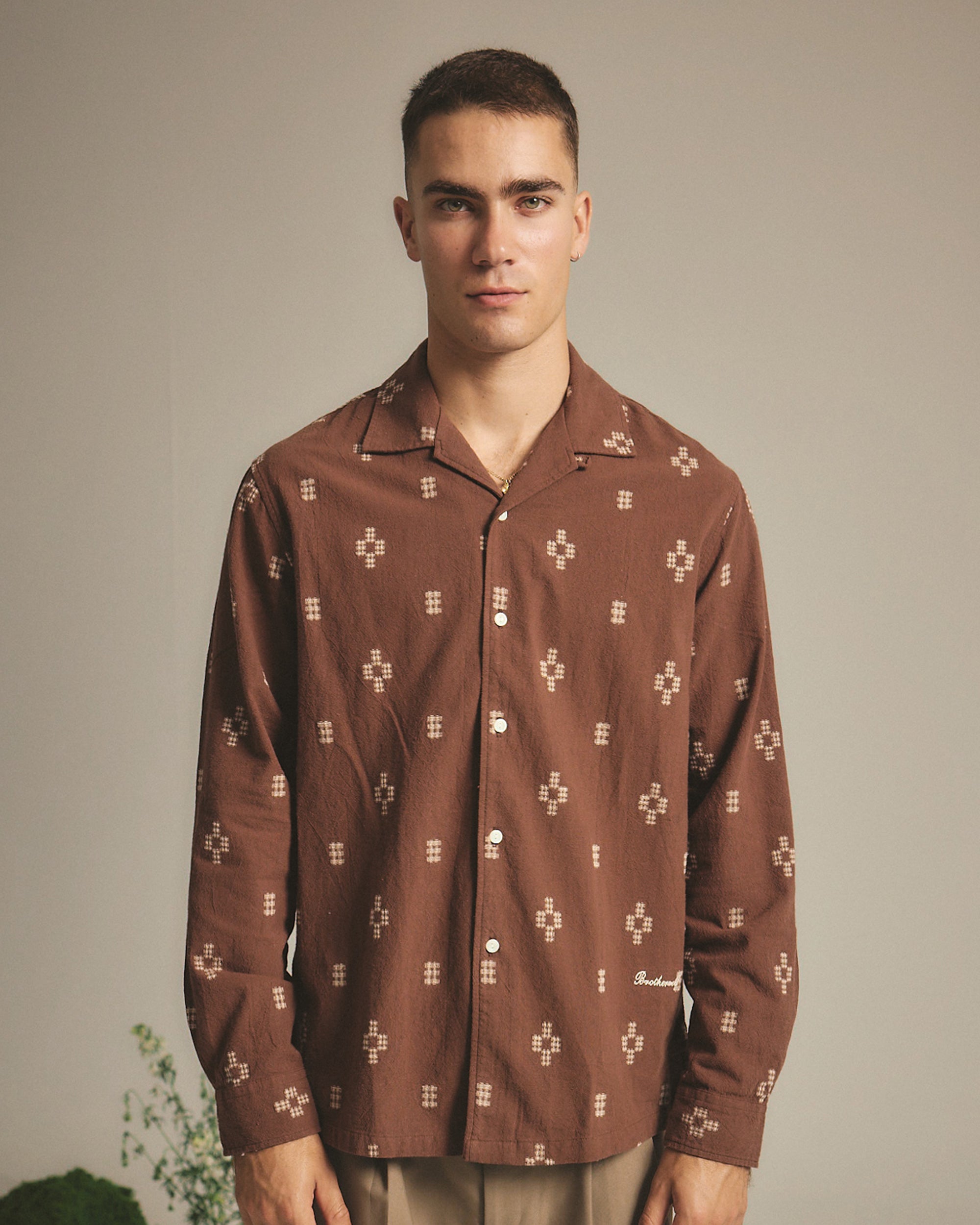Kelp L/S Shirt - Brown