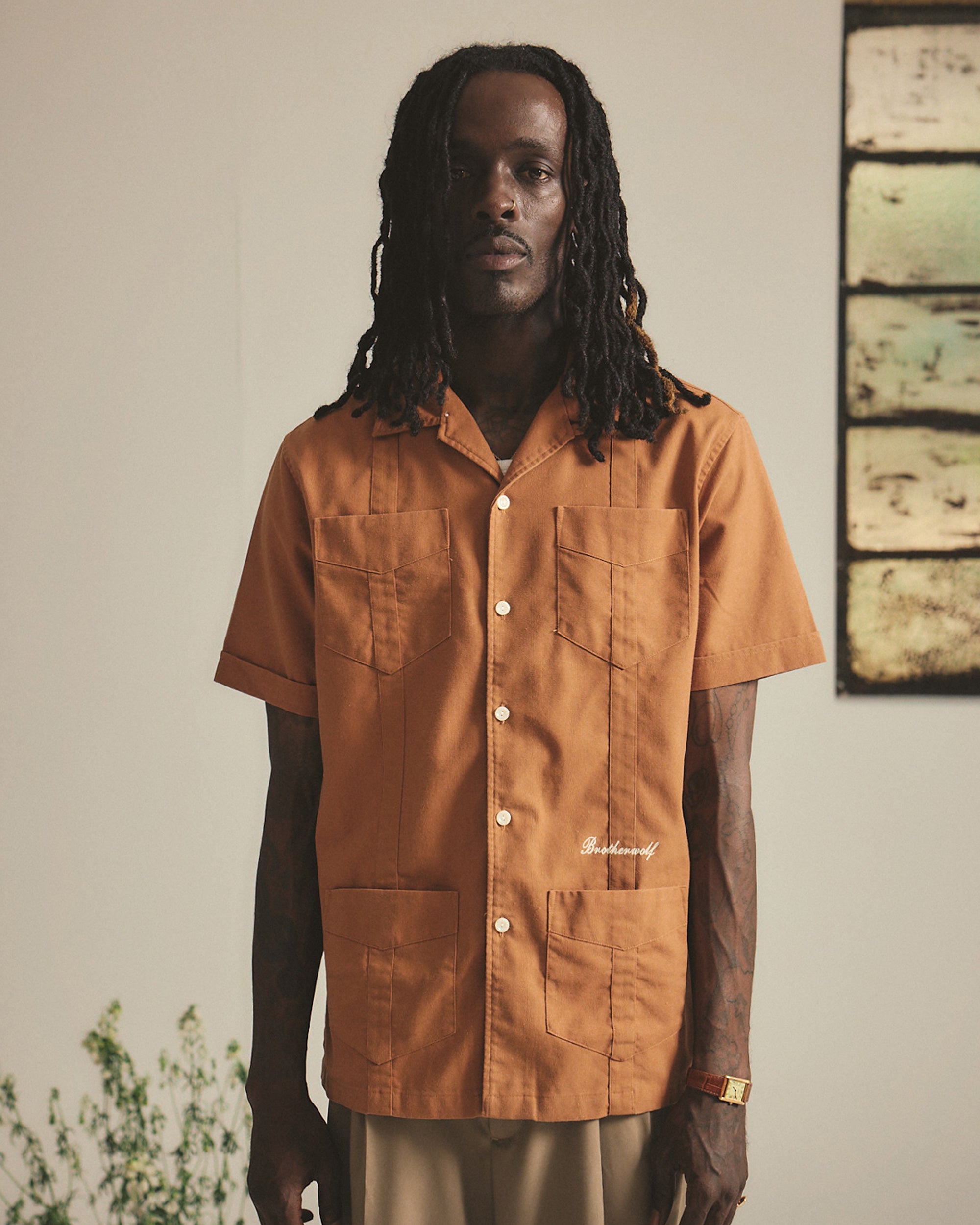 Safari S/S Shirt - Burned Orange