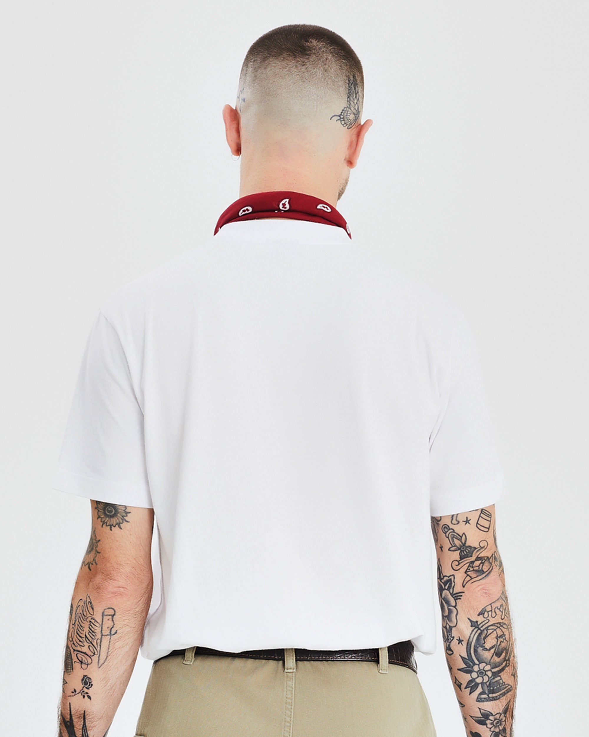 Flag Motif Tee - White