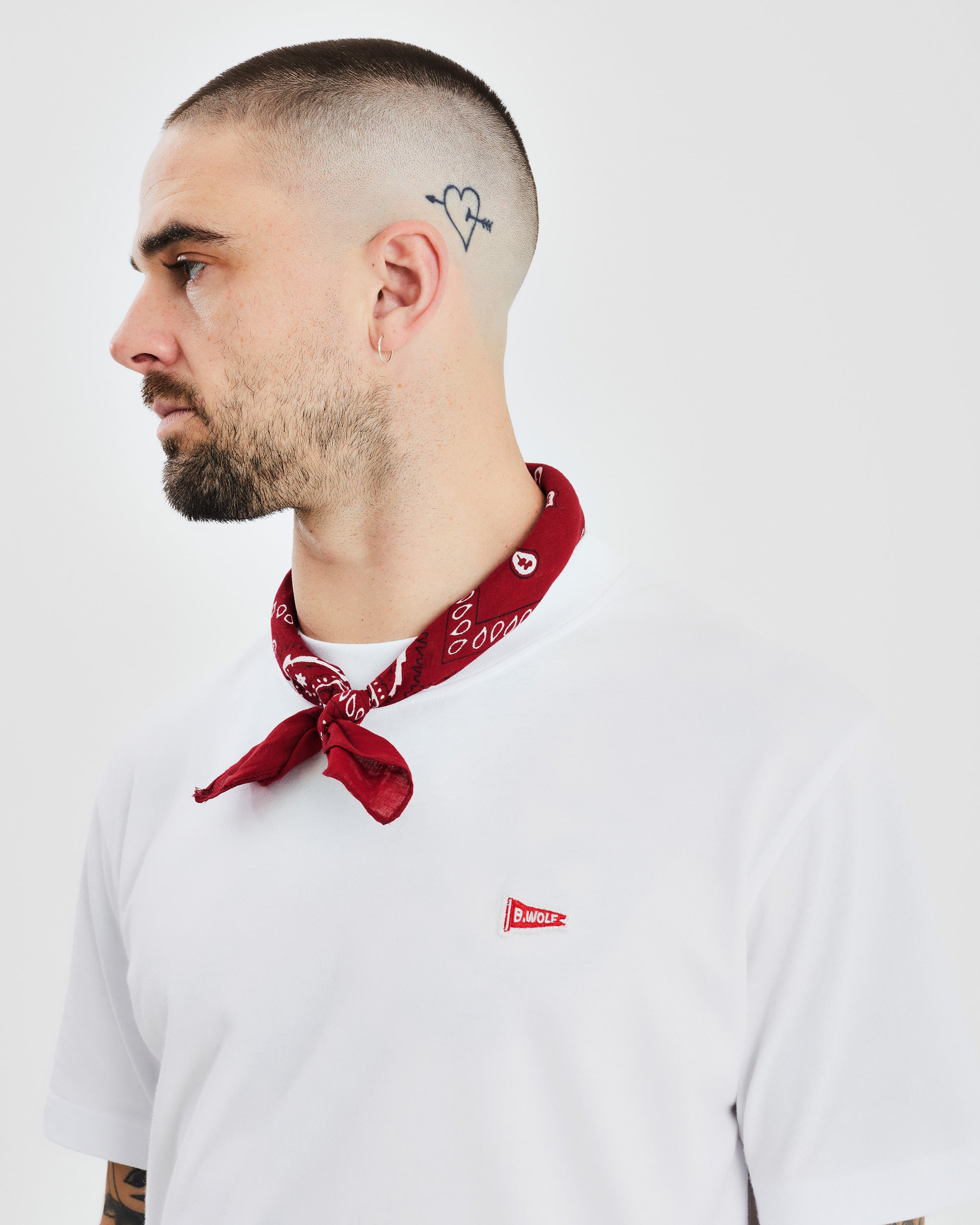 Flag Motif Tee - White