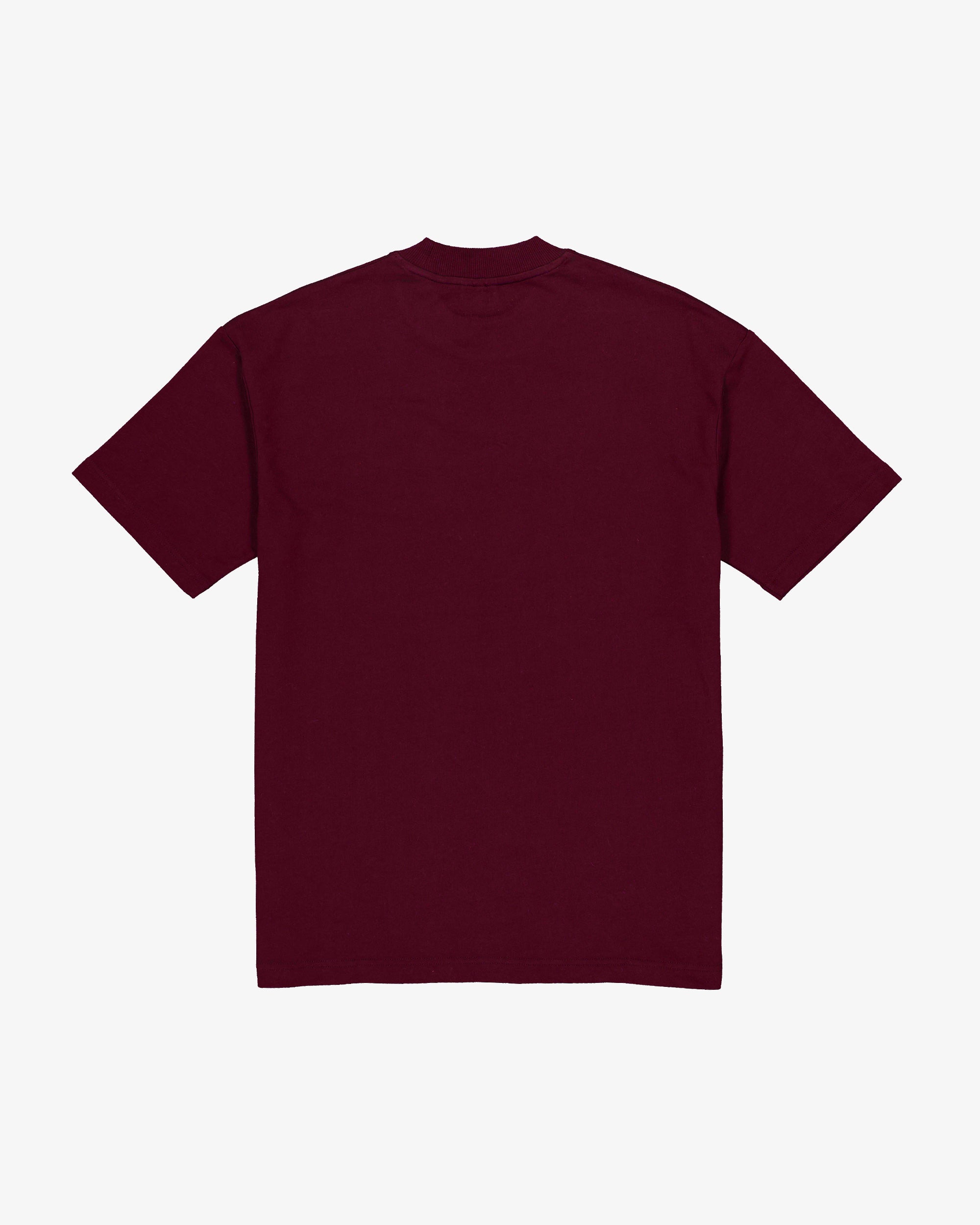 Tee shirt (Regular Fit Tee) (BWTC Print) - Burgundy