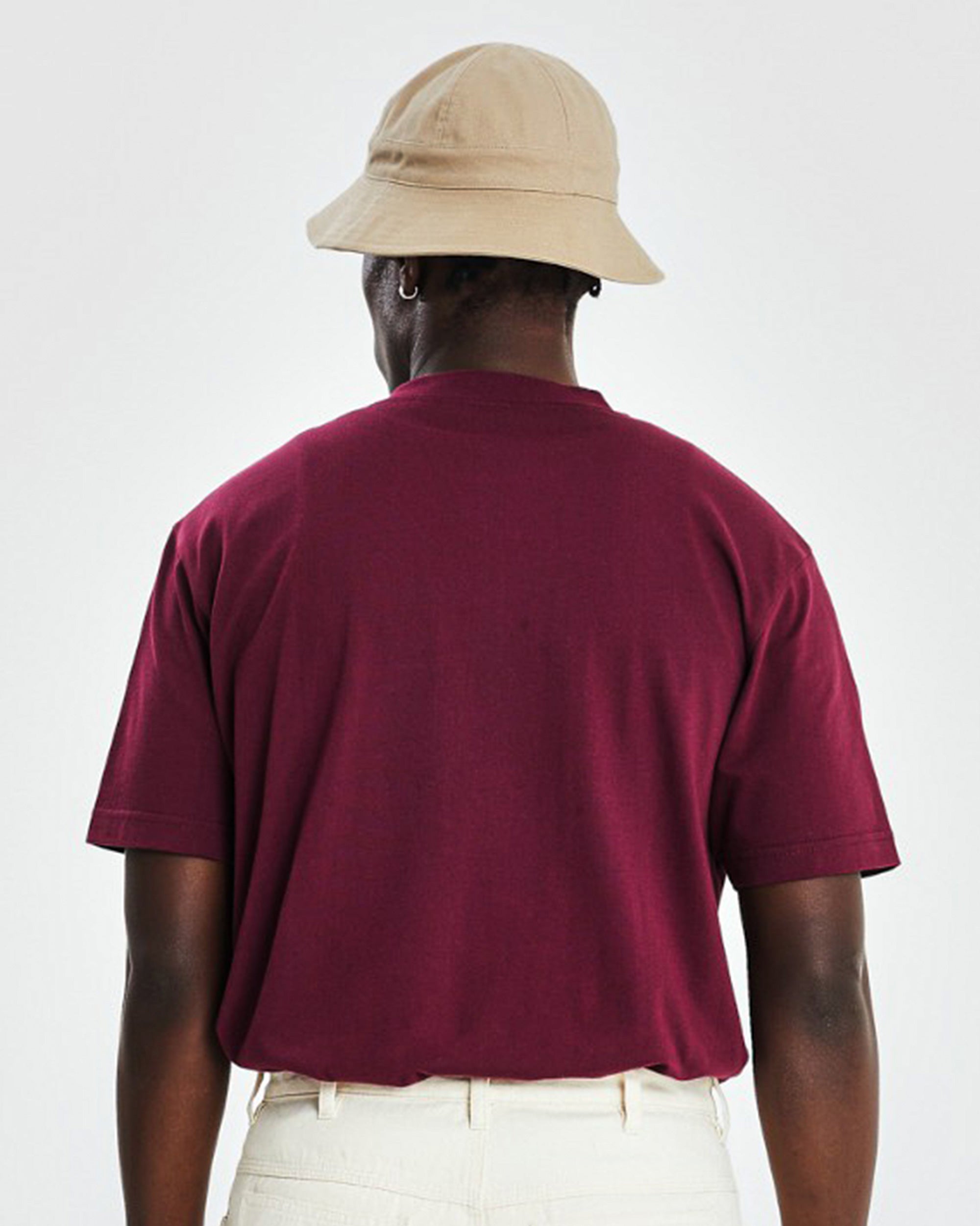 Tee shirt (Regular Fit Tee) (BWTC Print) - Burgundy