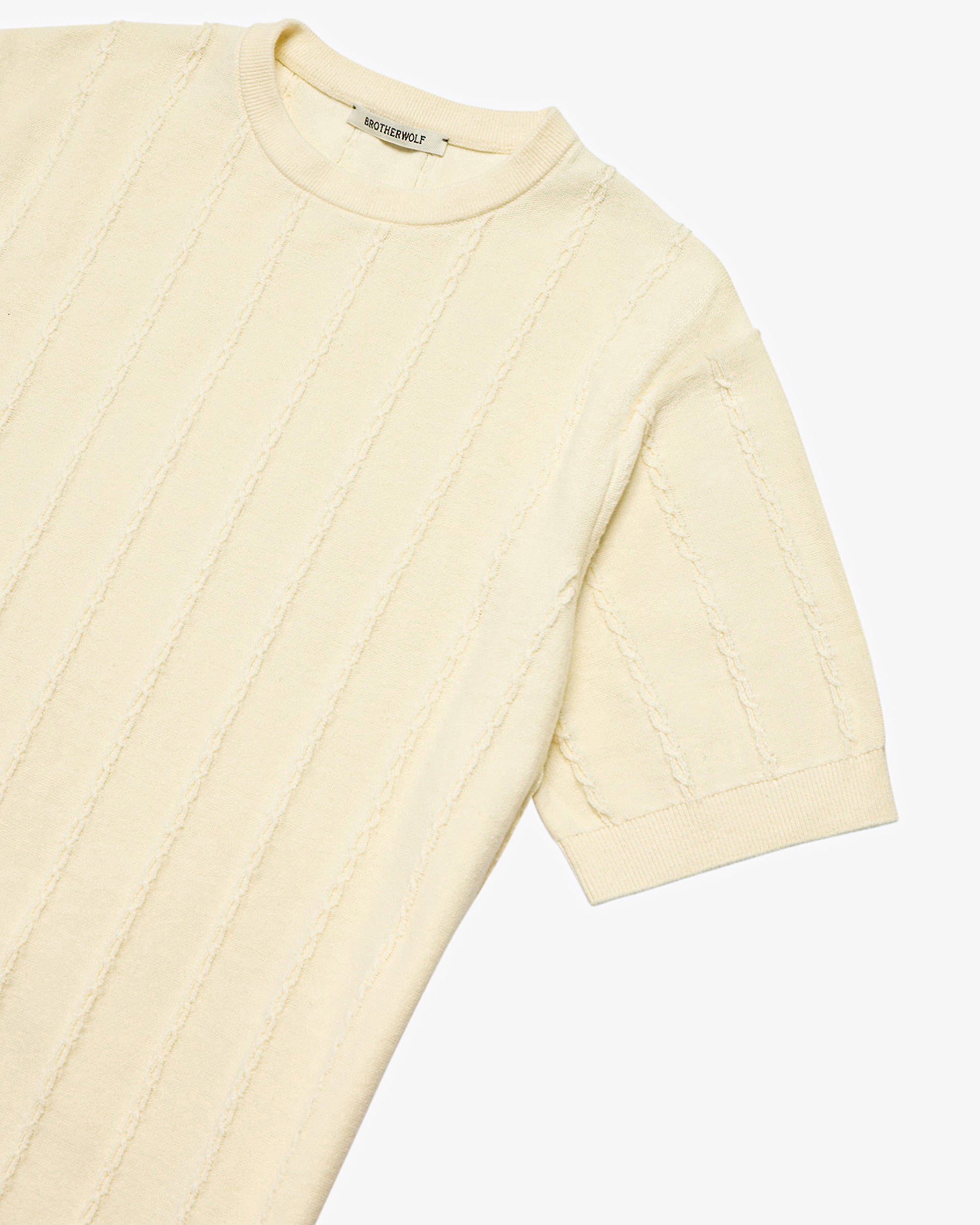 Cable Tee - Off White