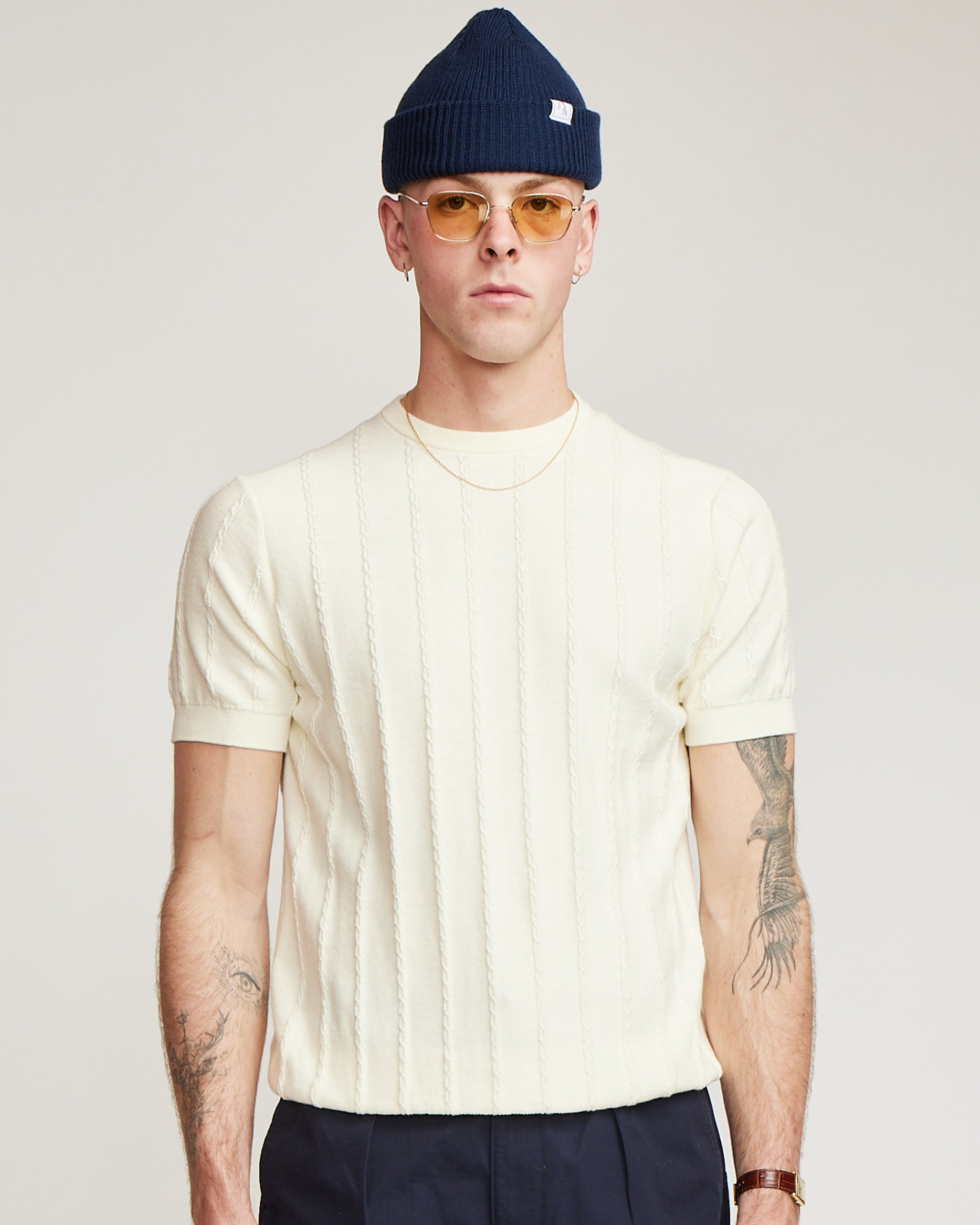Cable Tee - Off White