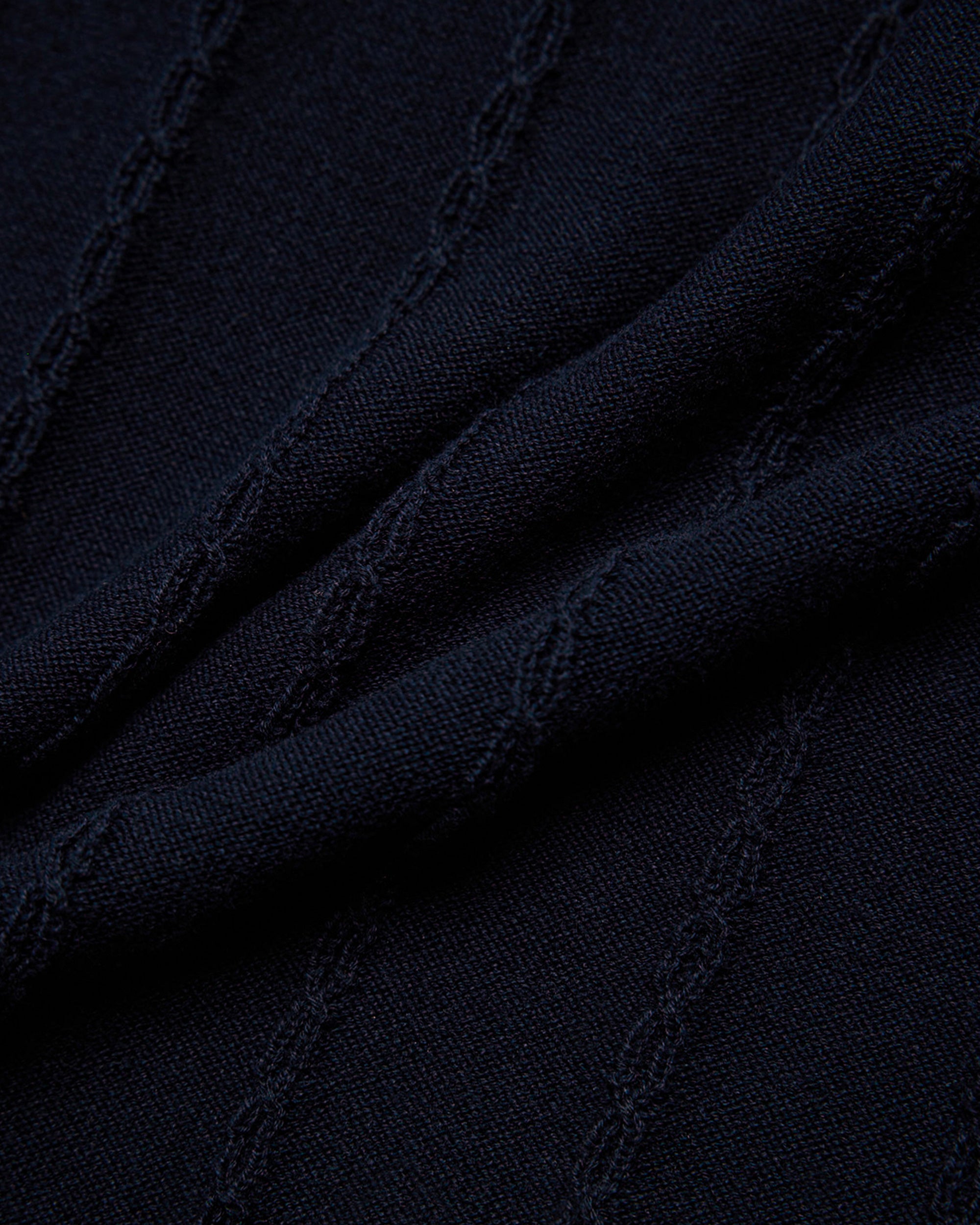 Cable Tee - Navy Blue