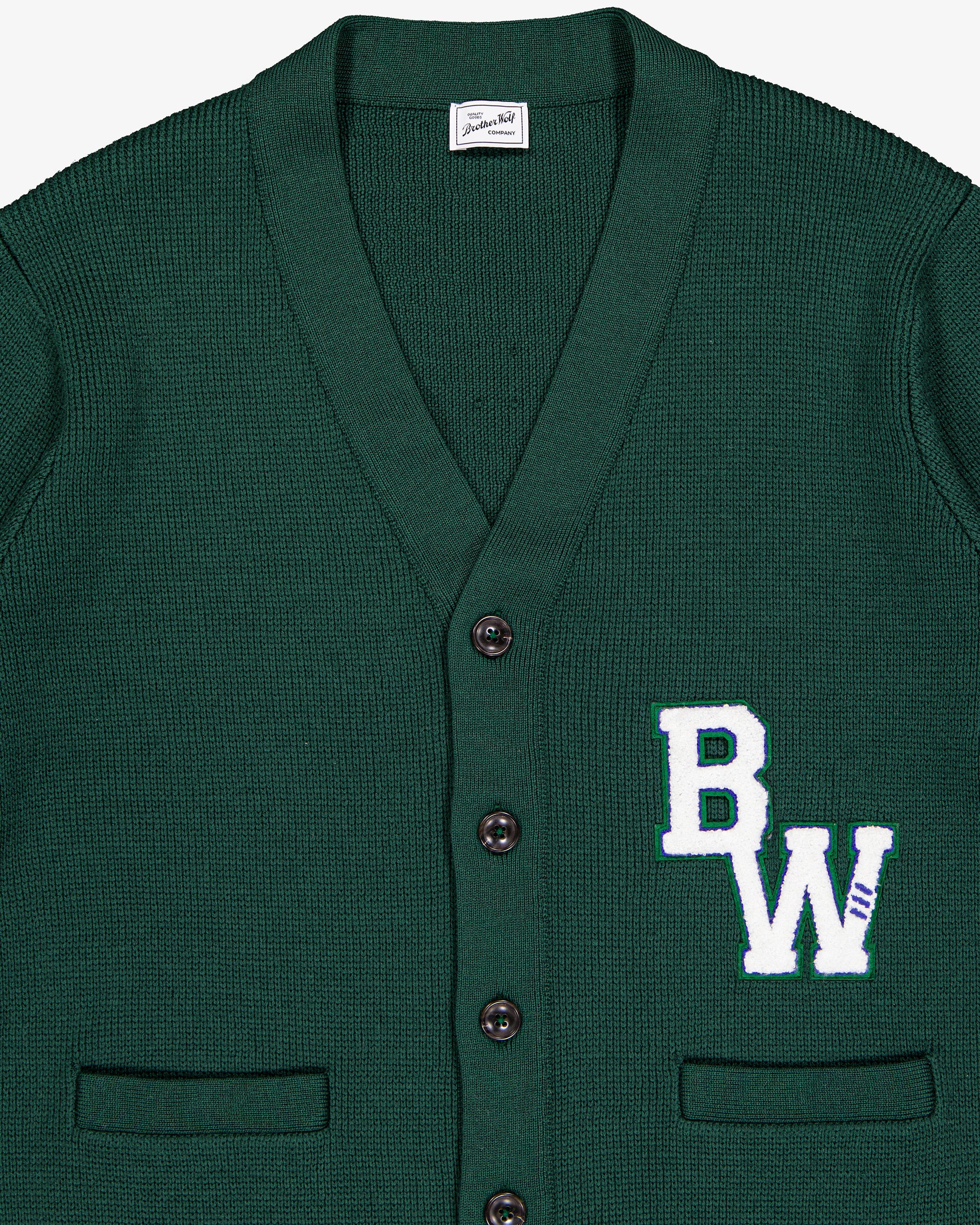 College cardigan - Green