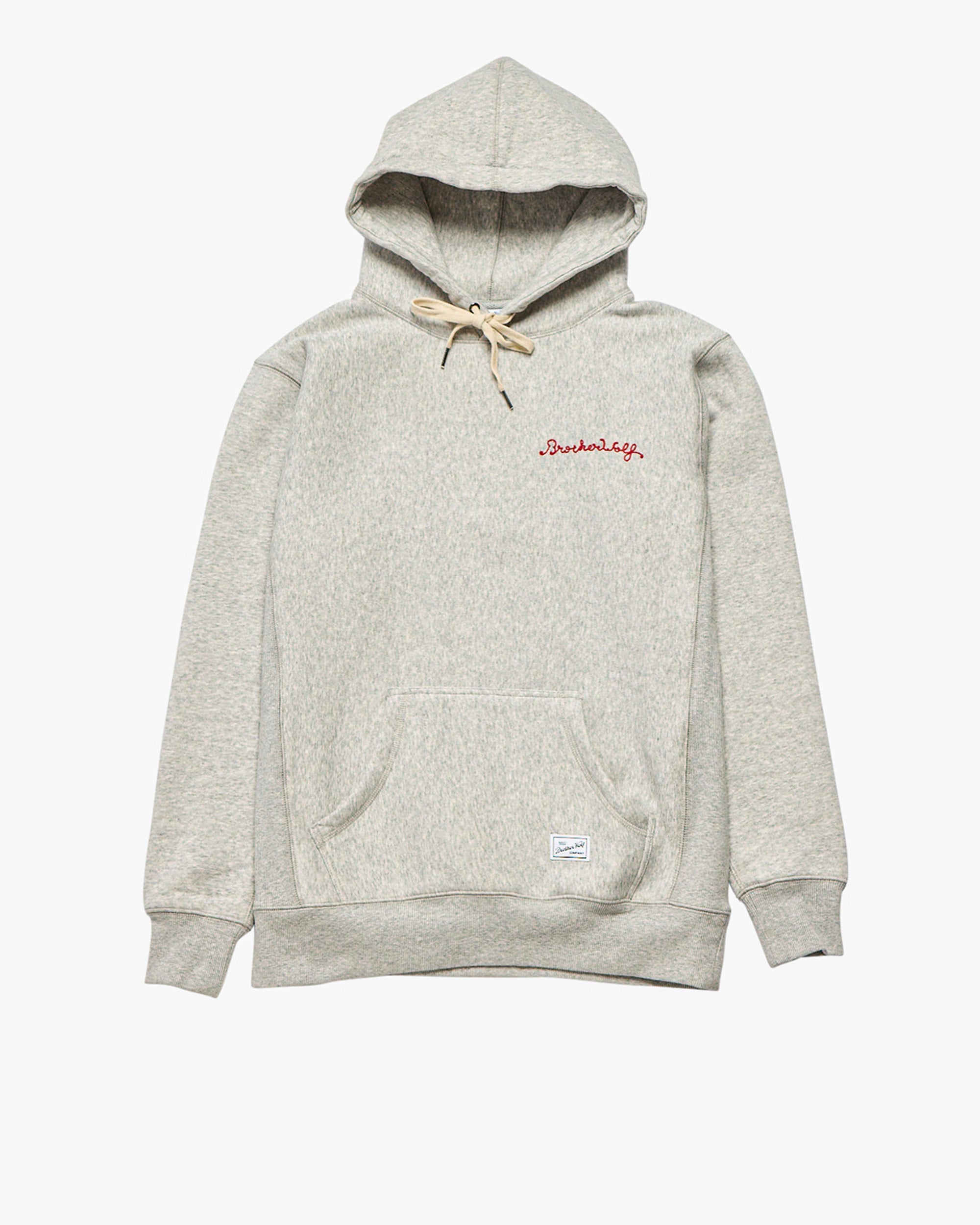 Chain Stitch Hood - White Marle