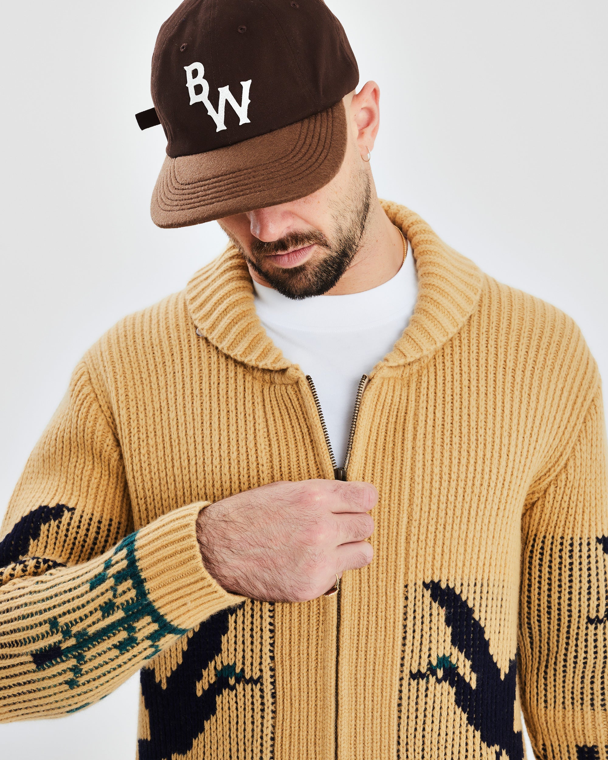 Hunter Heavy Cardigan - Beige