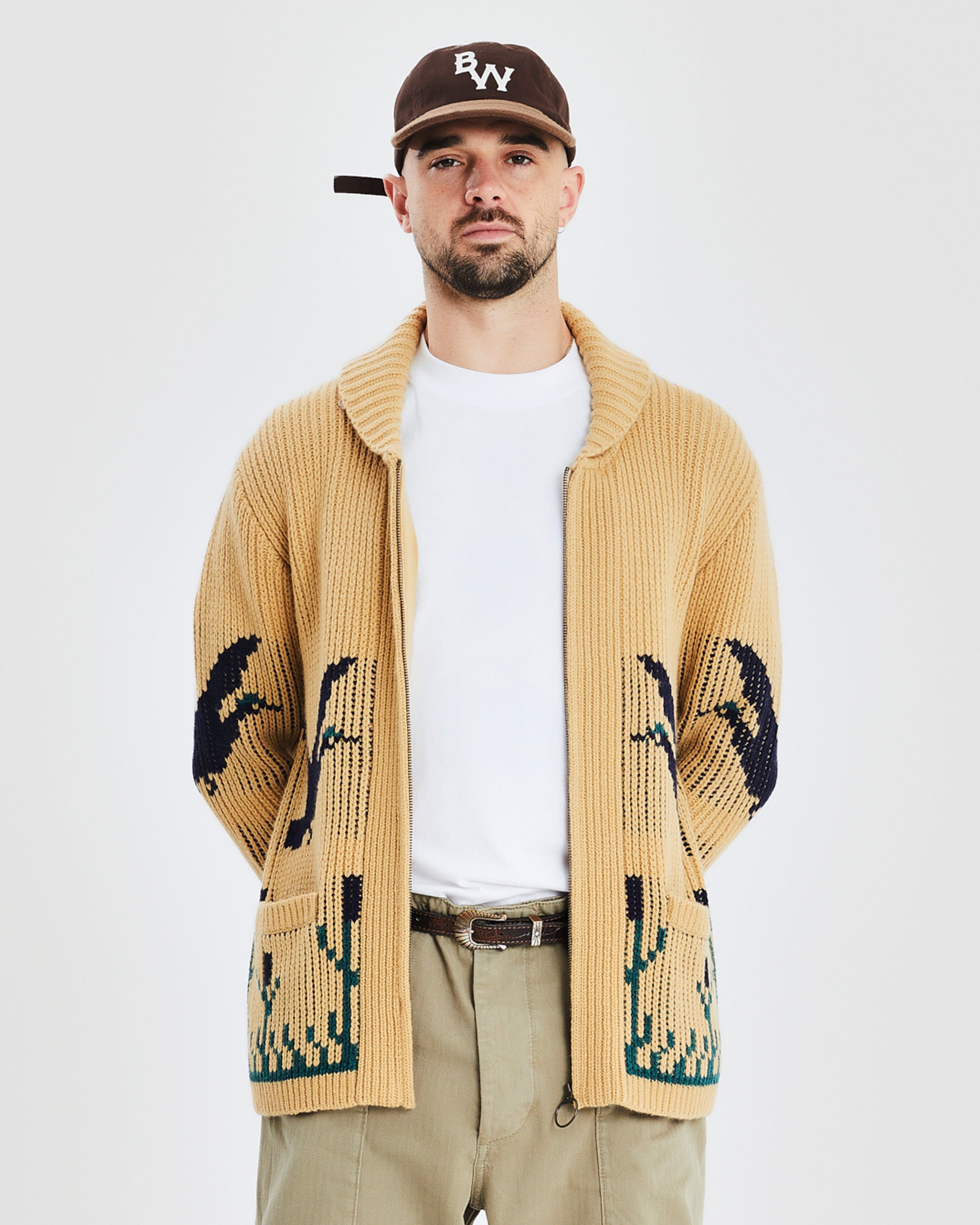 Hunter Heavy Cardigan - Beige