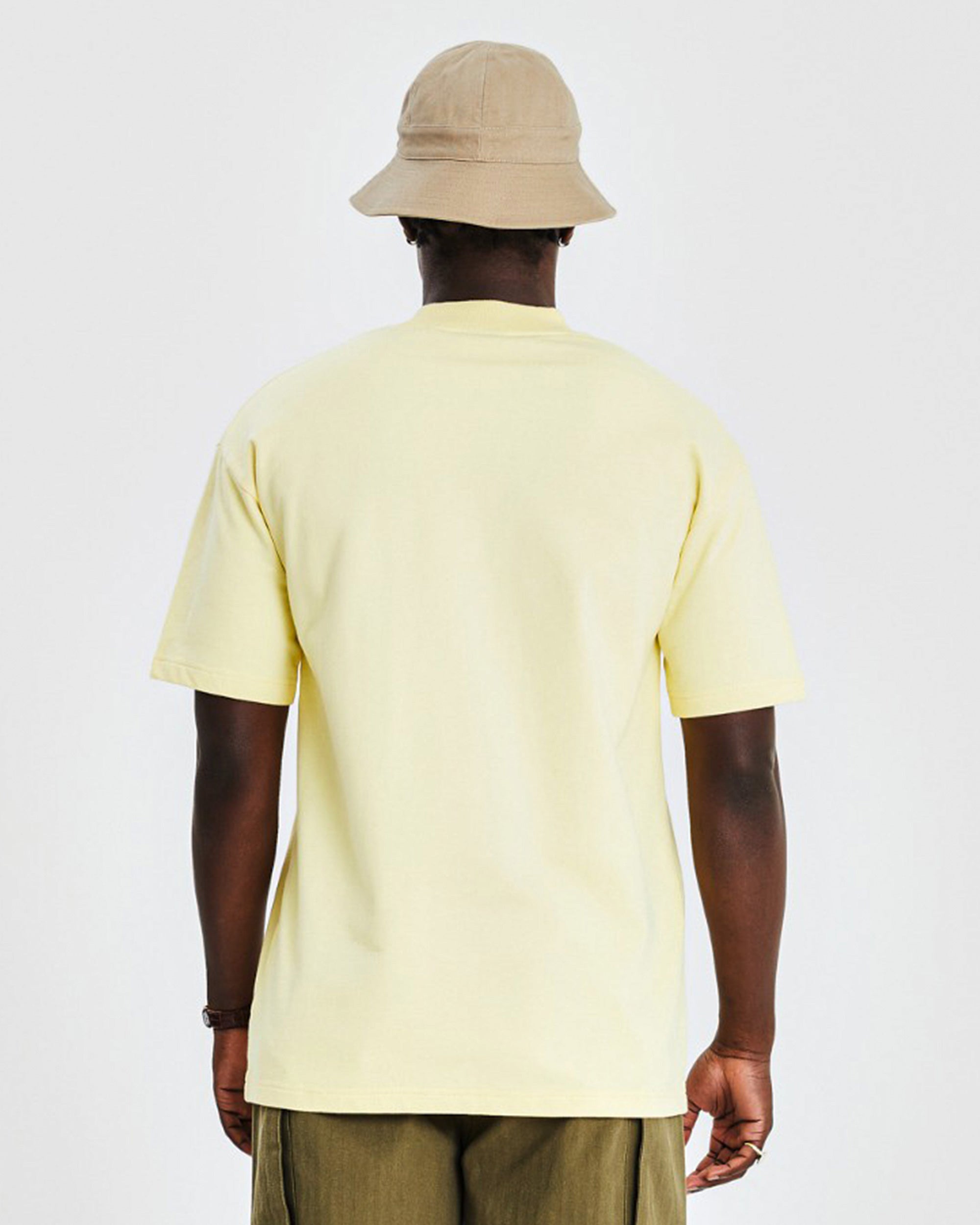Oversized Tee (BWOLF 110  Print) - Yellow