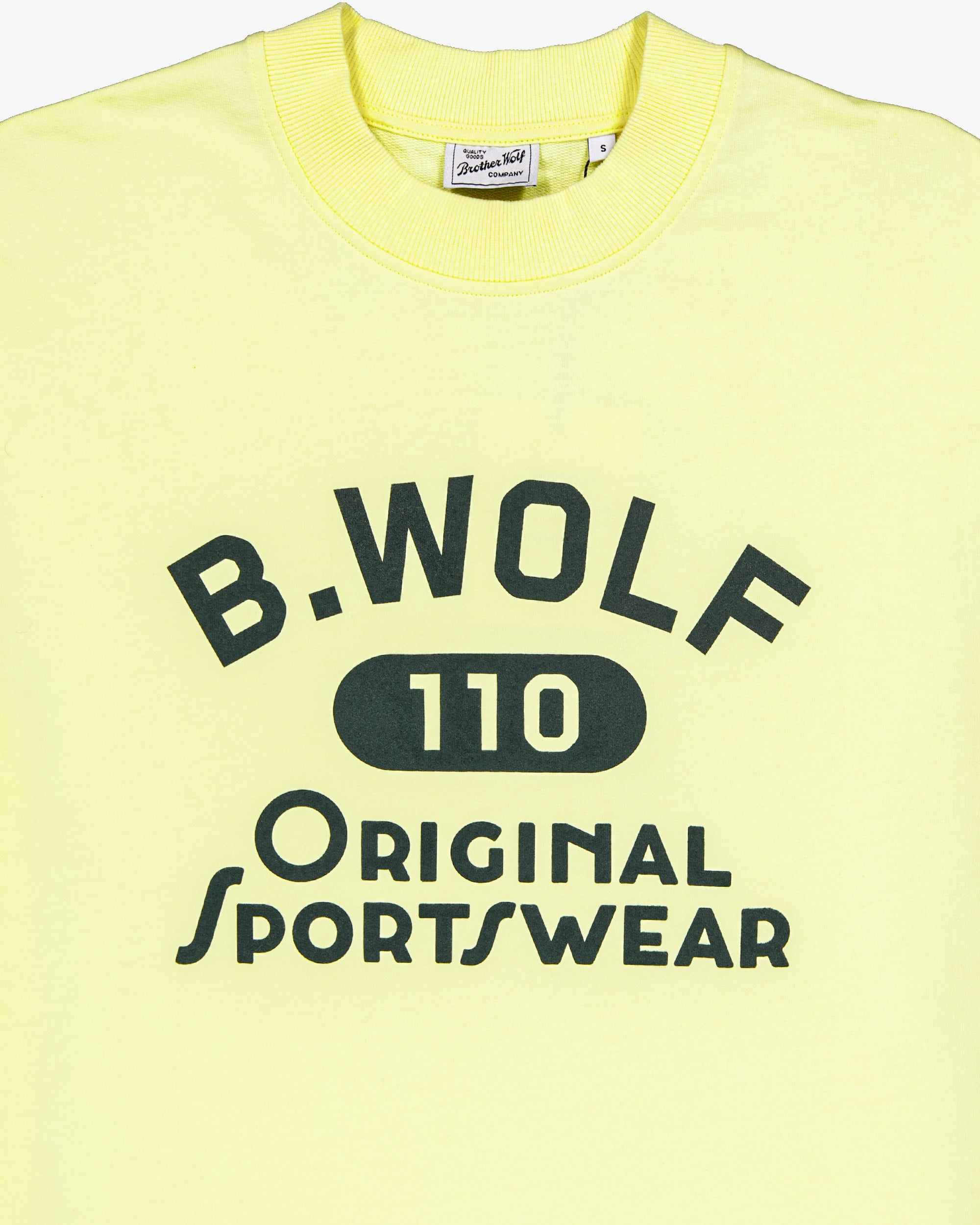 Oversized Tee (BWOLF 110  Print) - Yellow