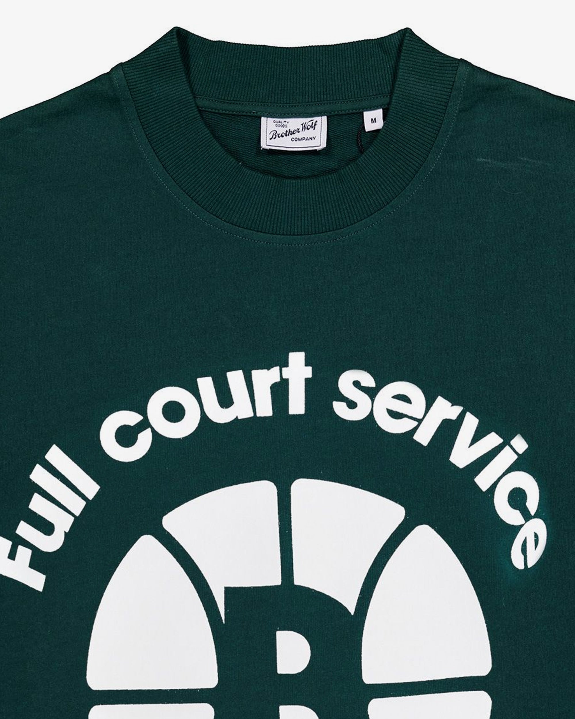 Oversized Tee (Full Court Service Print) - Green