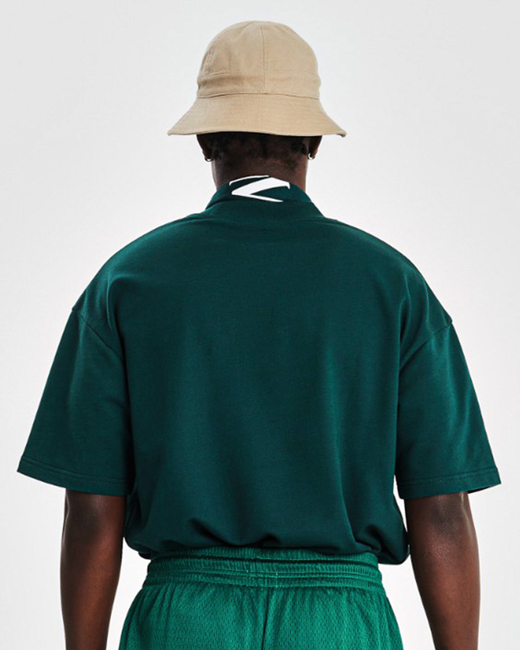 Oversized Tee (Full Court Service Print) - Green