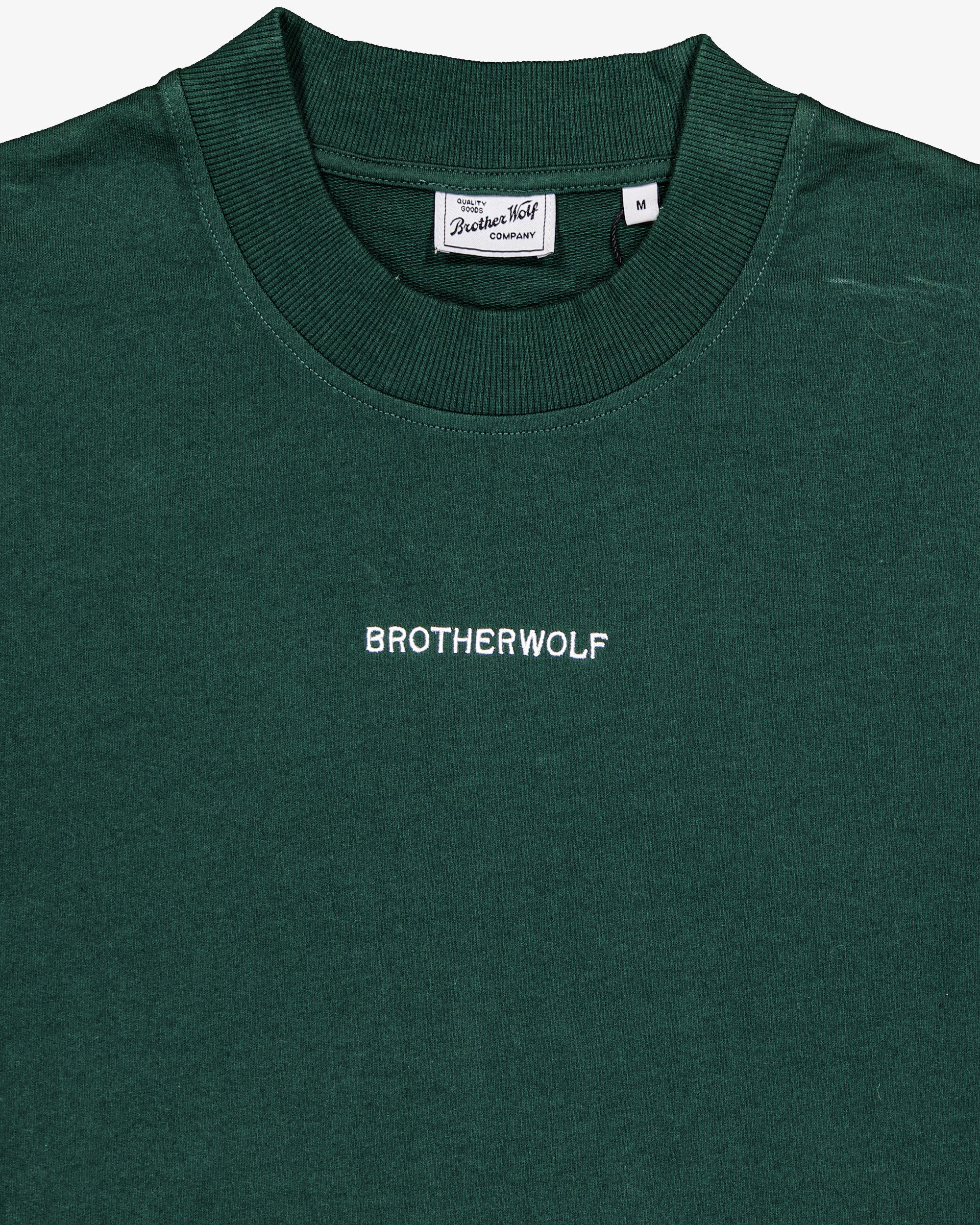 Oversized Tee (Signature BrotherWolf Embroidery)  - Bottle Green