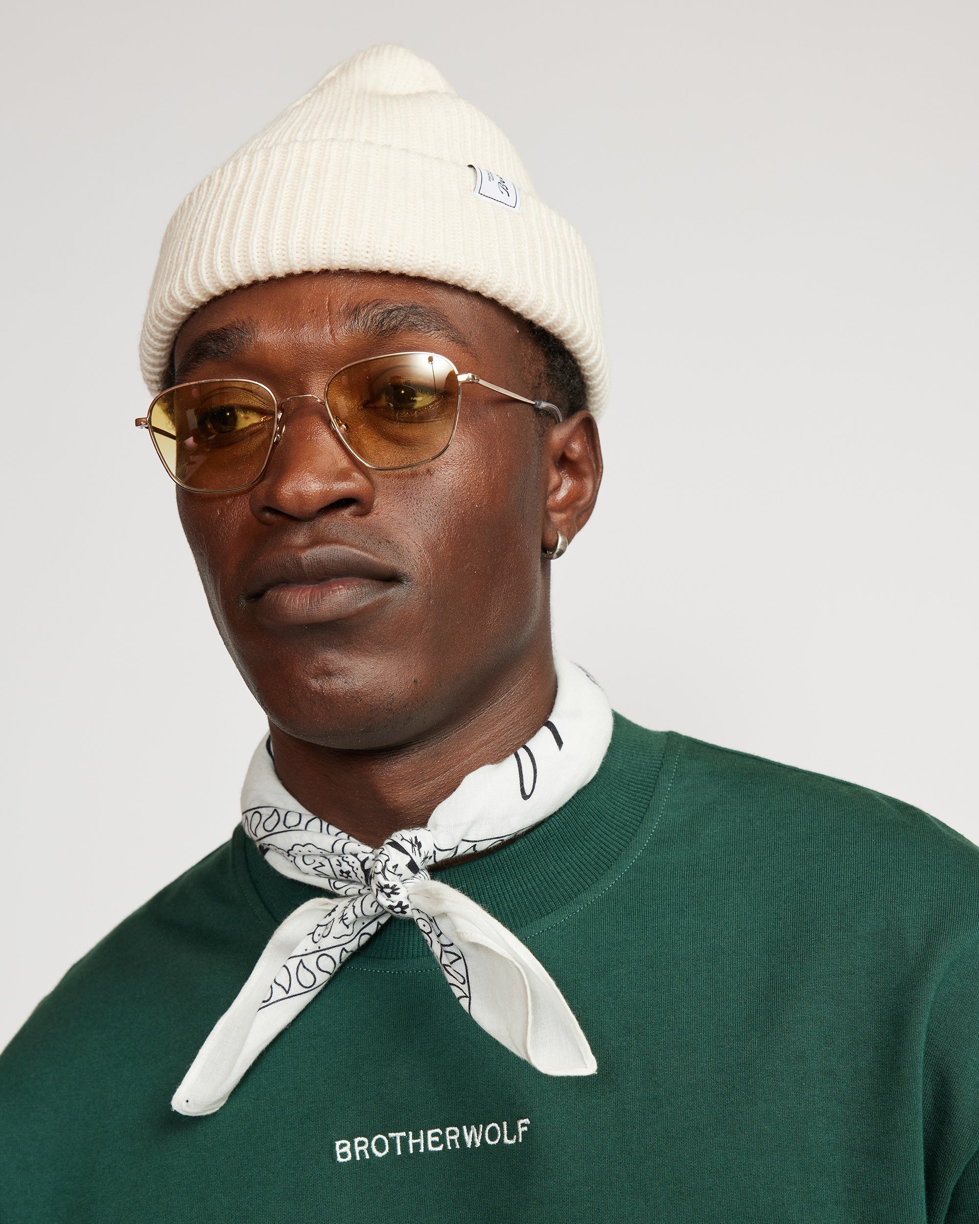 Oversized Tee (Signature BrotherWolf Embroidery)  - Bottle Green