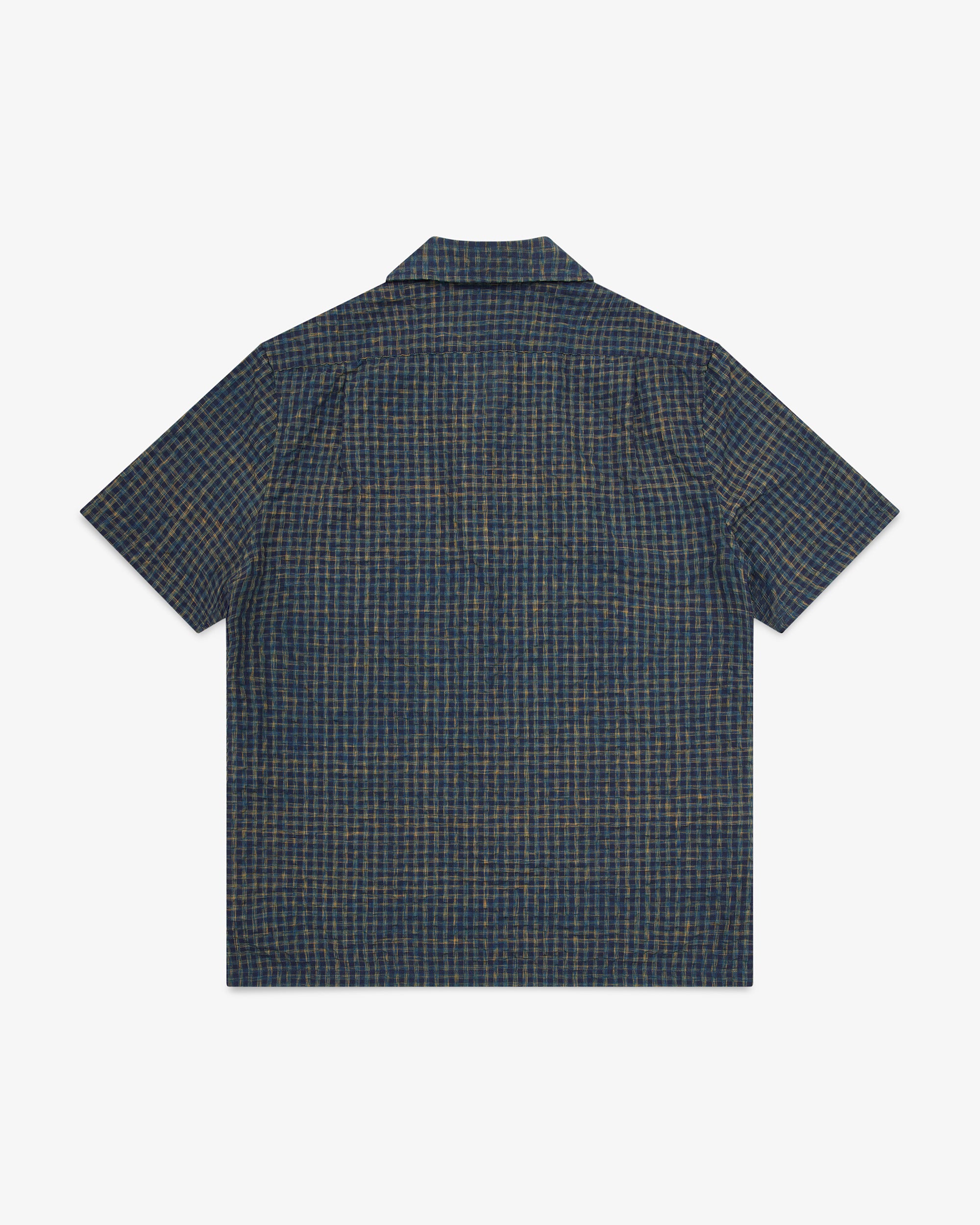 Check S/S Shirt - Navy