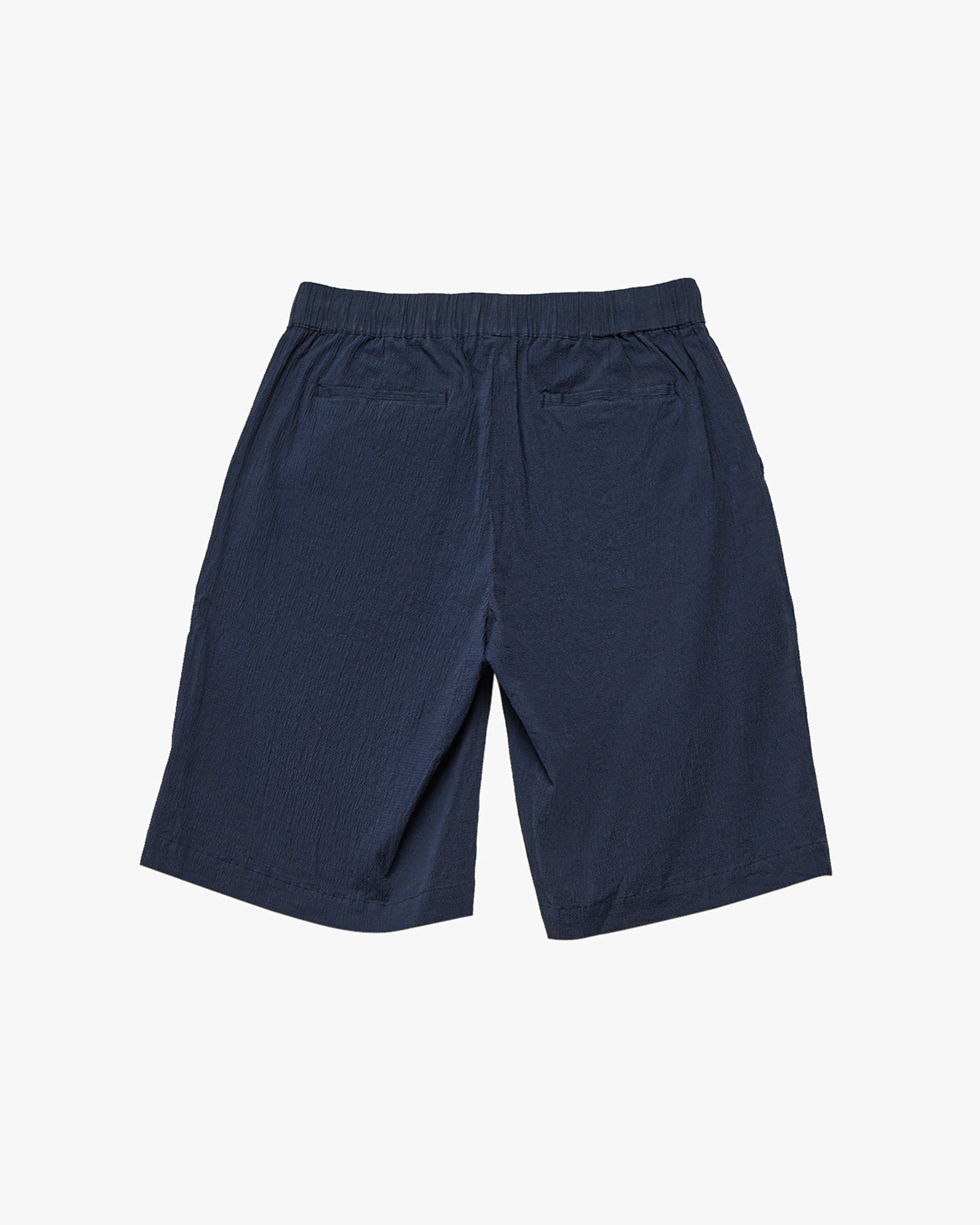 Seersucker Shorts - Navy
