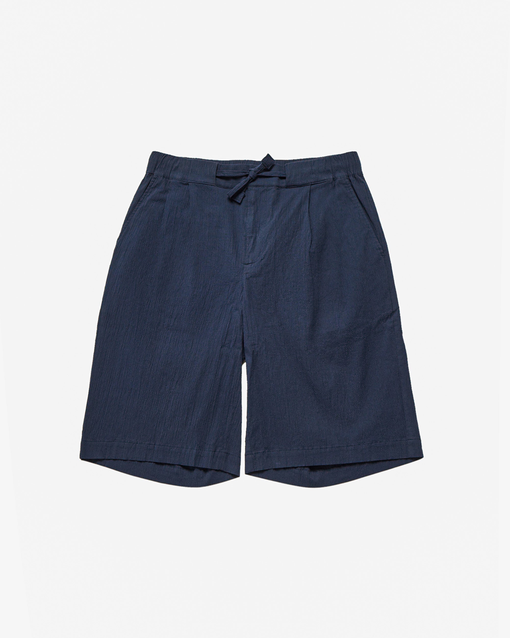 Seersucker Shorts - Navy