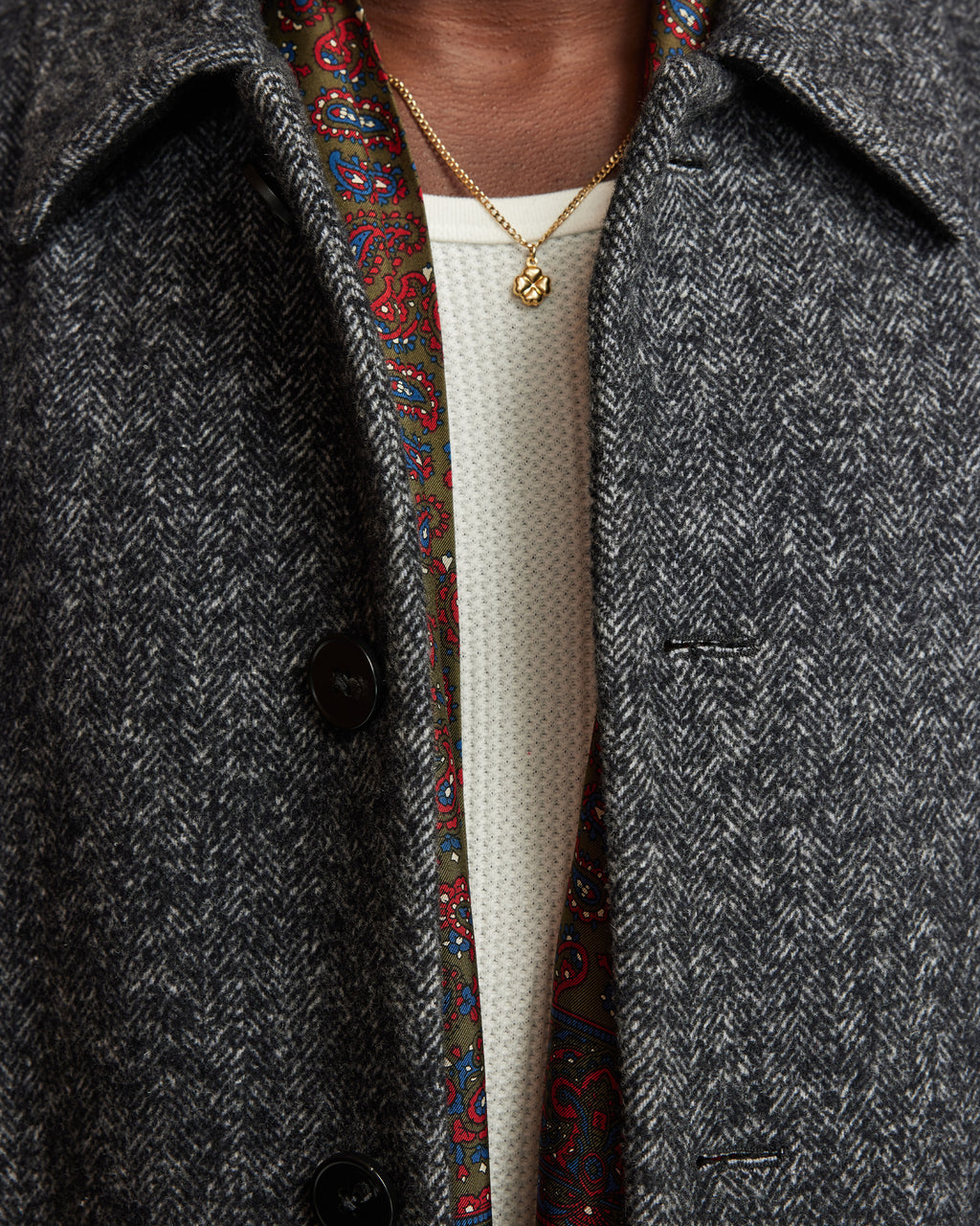 Louis overcoat - Charcoal