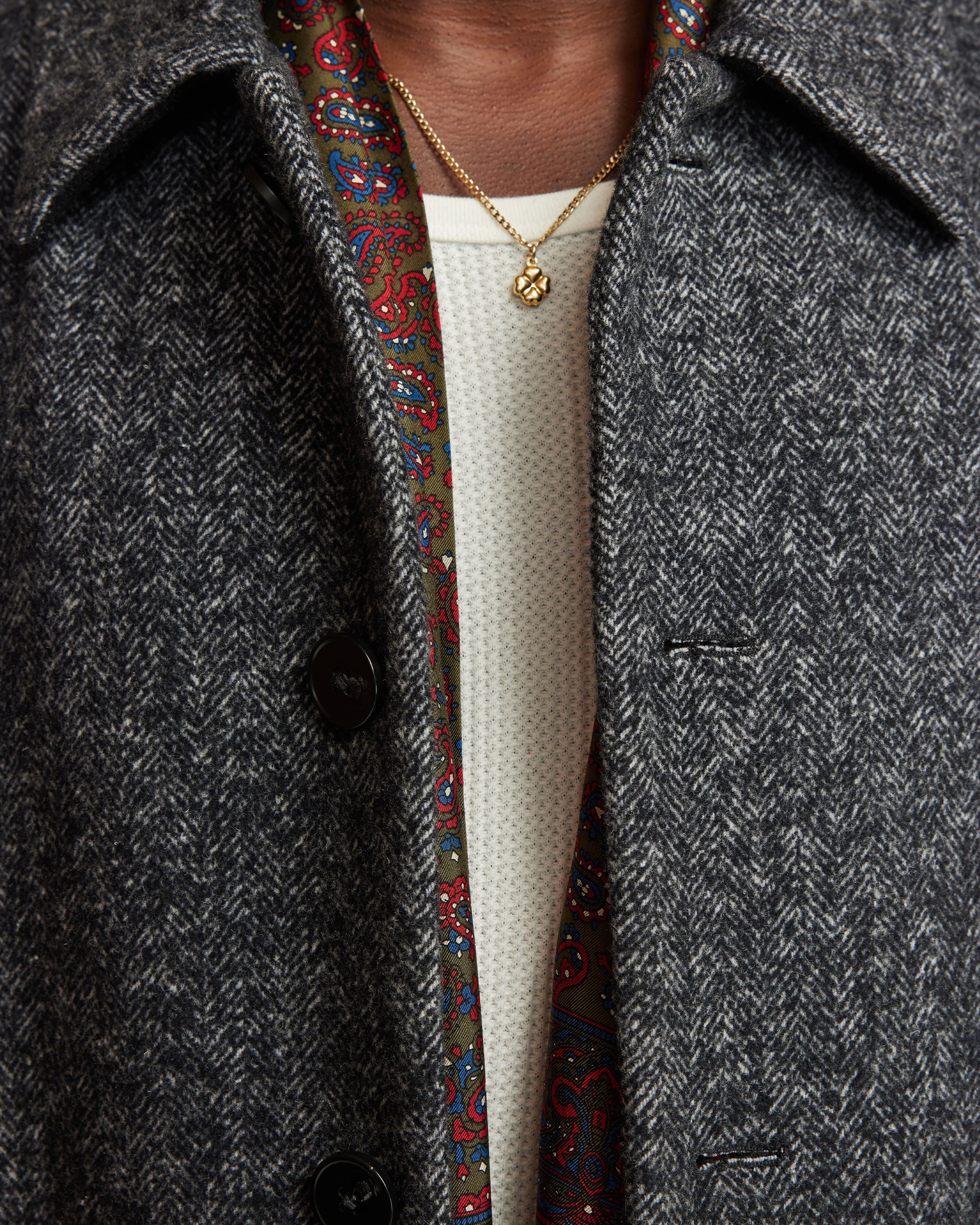 Louis overcoat - Charcoal