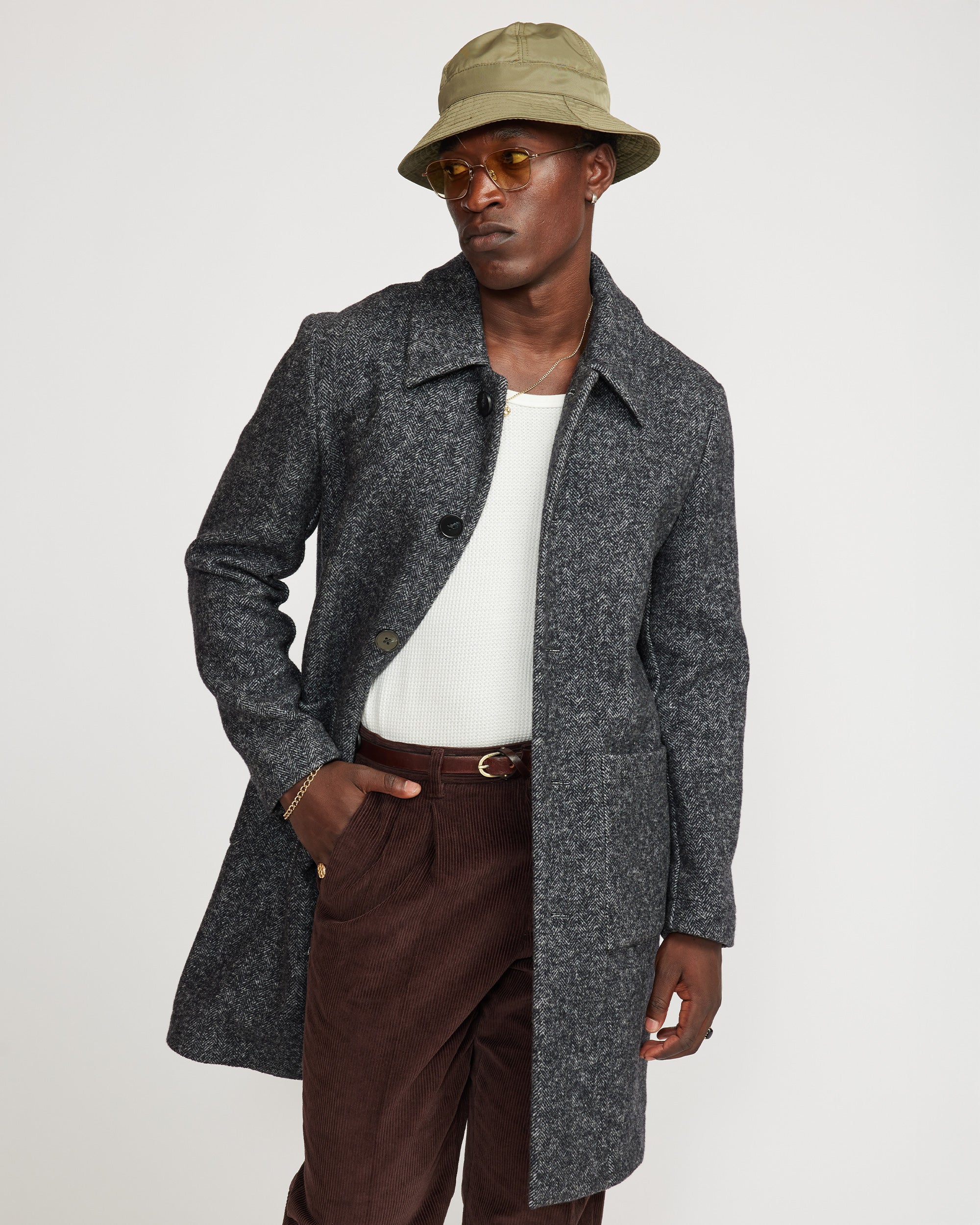 Louis overcoat - Charcoal