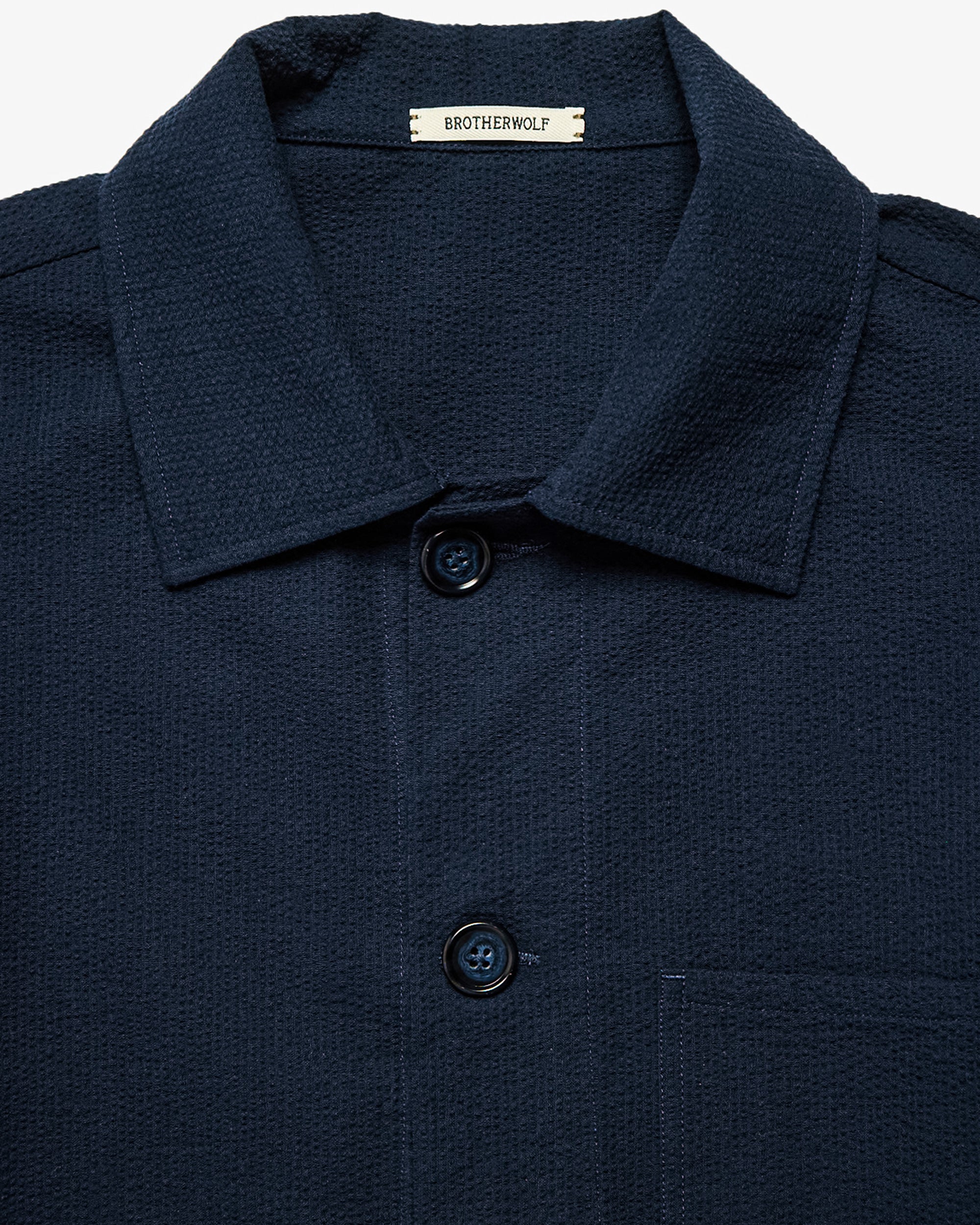 Seersucker - Navy