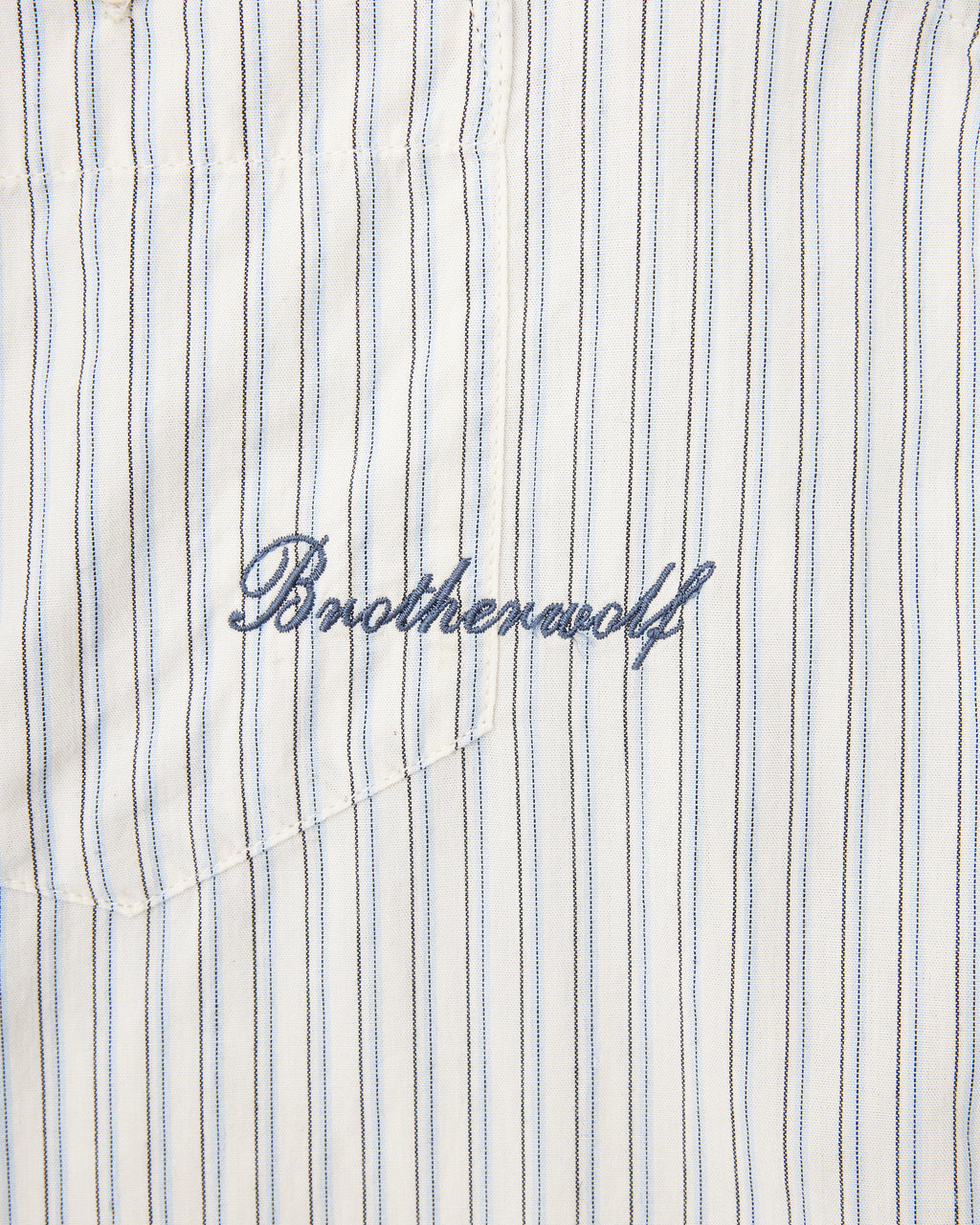 Script L/S Shirt - White Stripe