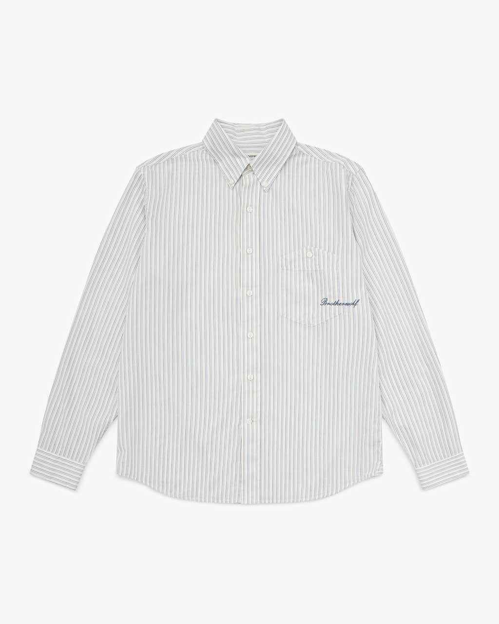 Script L/S Shirt - White Stripe