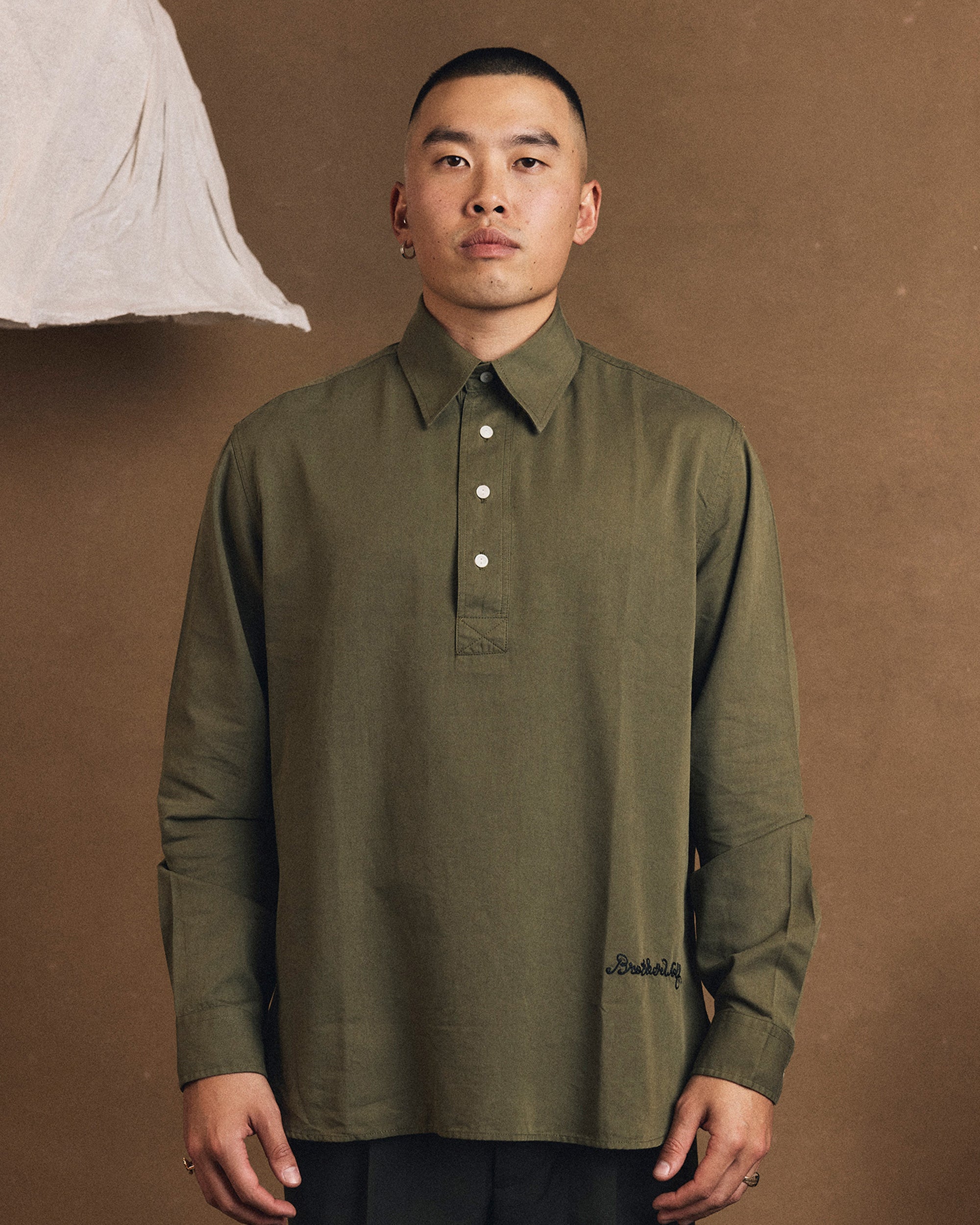 Benny L/S Shirt - Dark Green