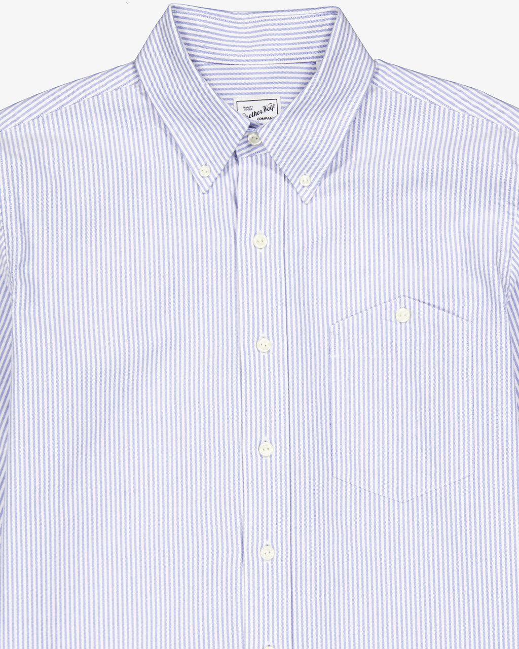 Button down (stripes) - Light Blue