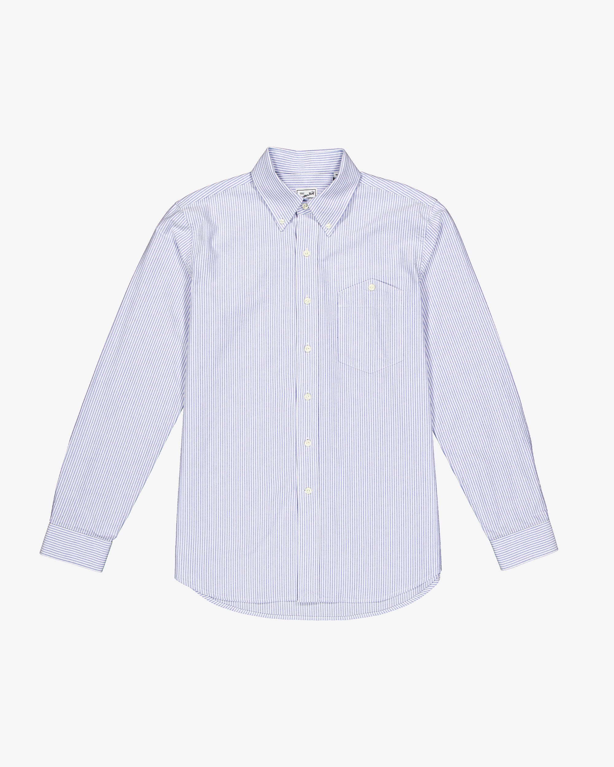 Button down (stripes) - Light Blue