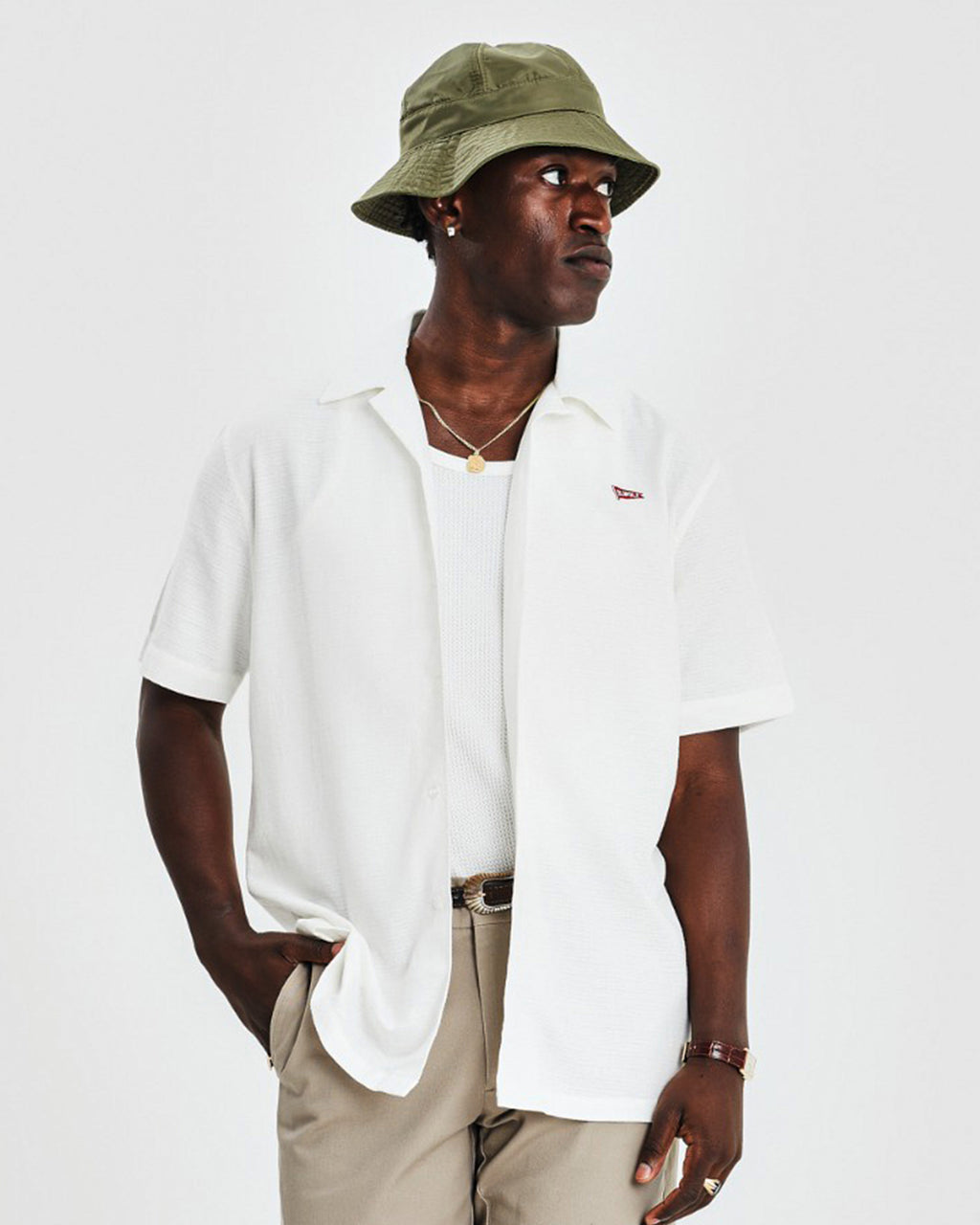 Oxford short sleeve shirt - White