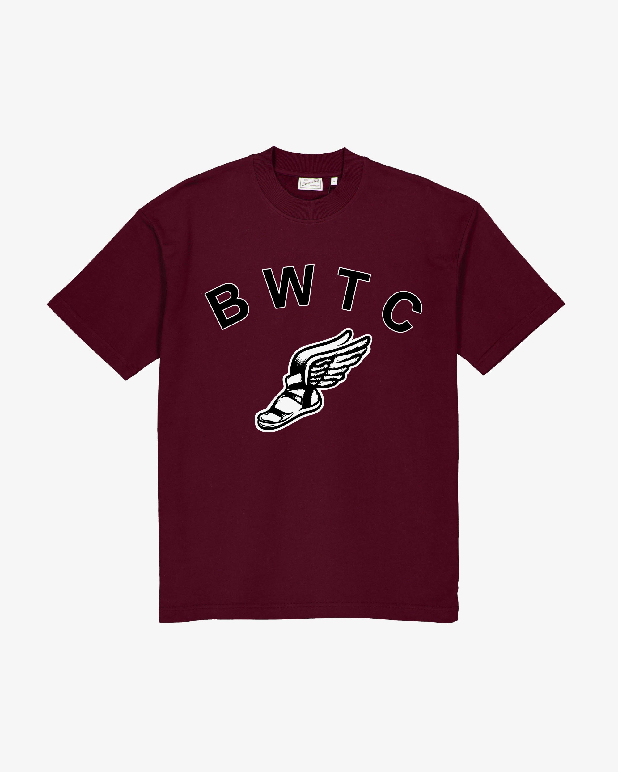 Tee shirt (Regular Fit Tee) (BWTC Print) - Burgundy