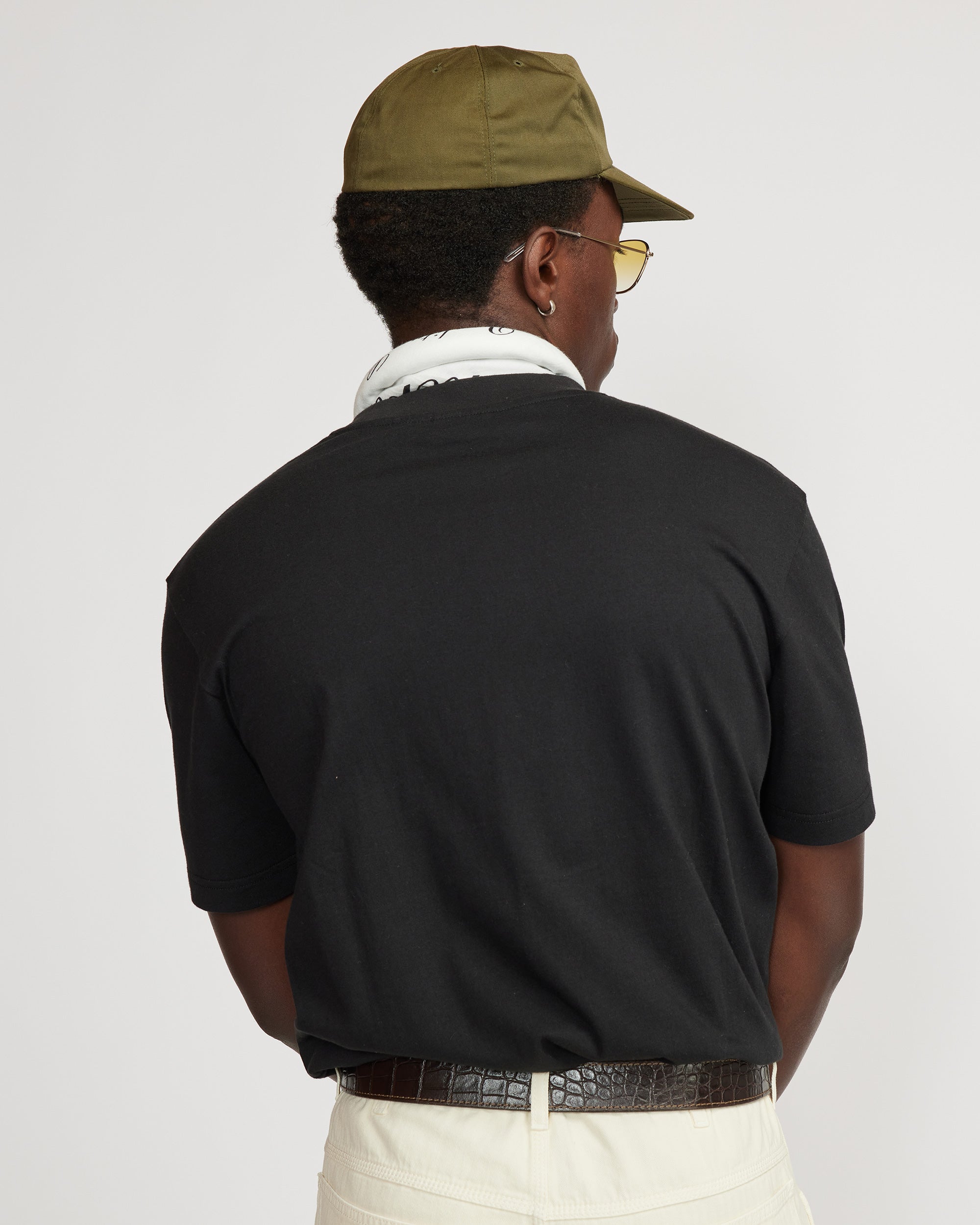 Regular fit Tee (Signature Brother Wolf Embroidery) - Black