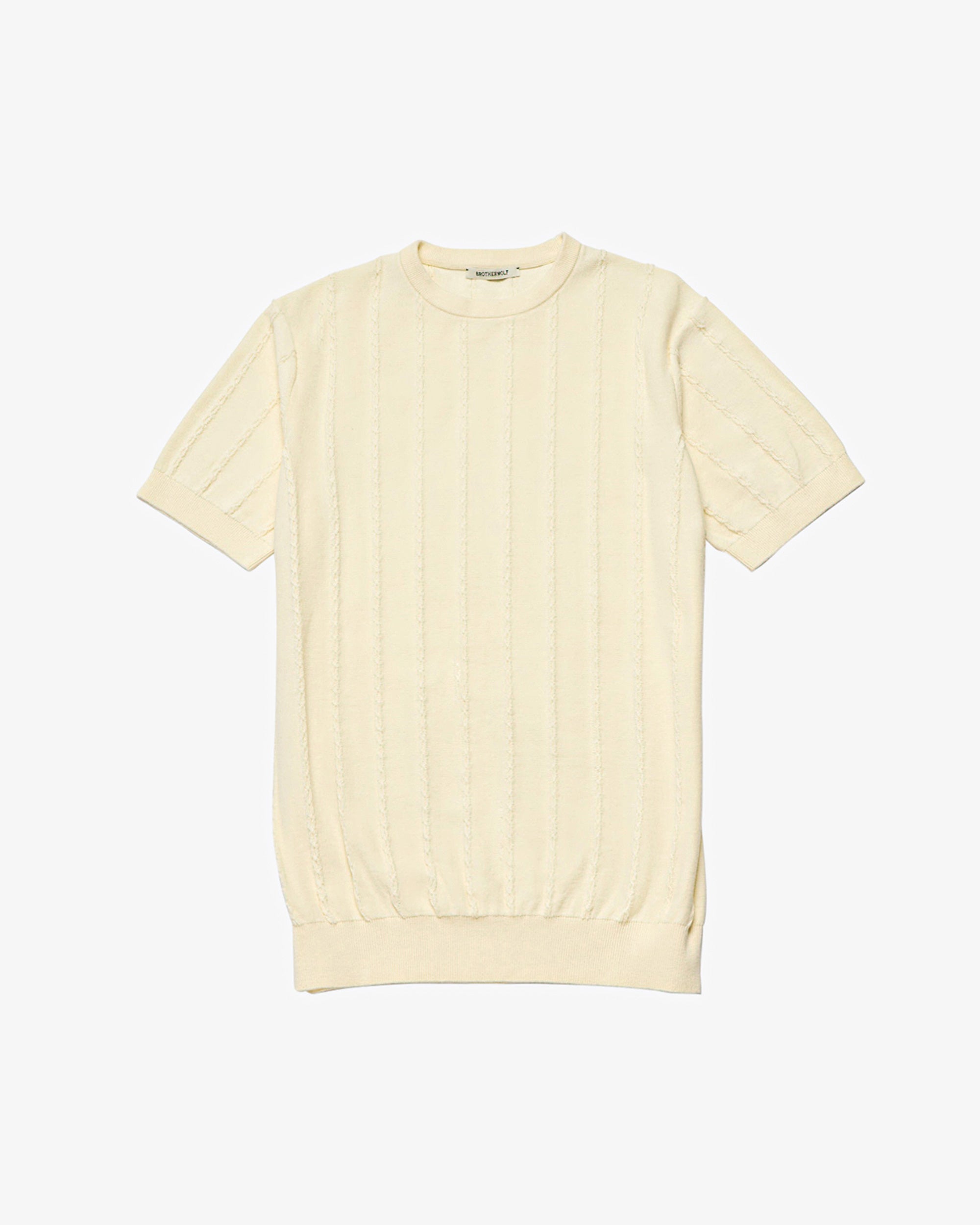 Cable Tee - Off White